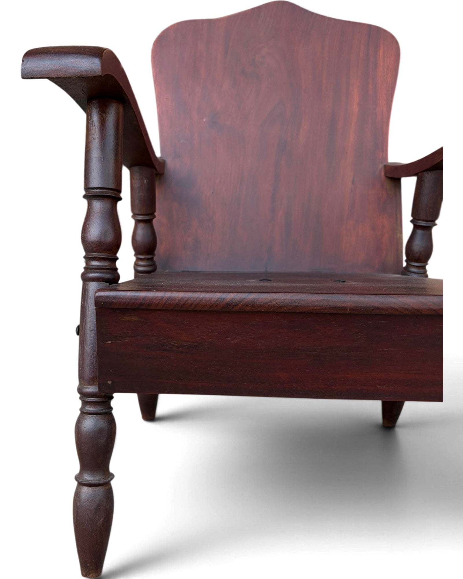 Rare Art Deco Maka Wood Armchair