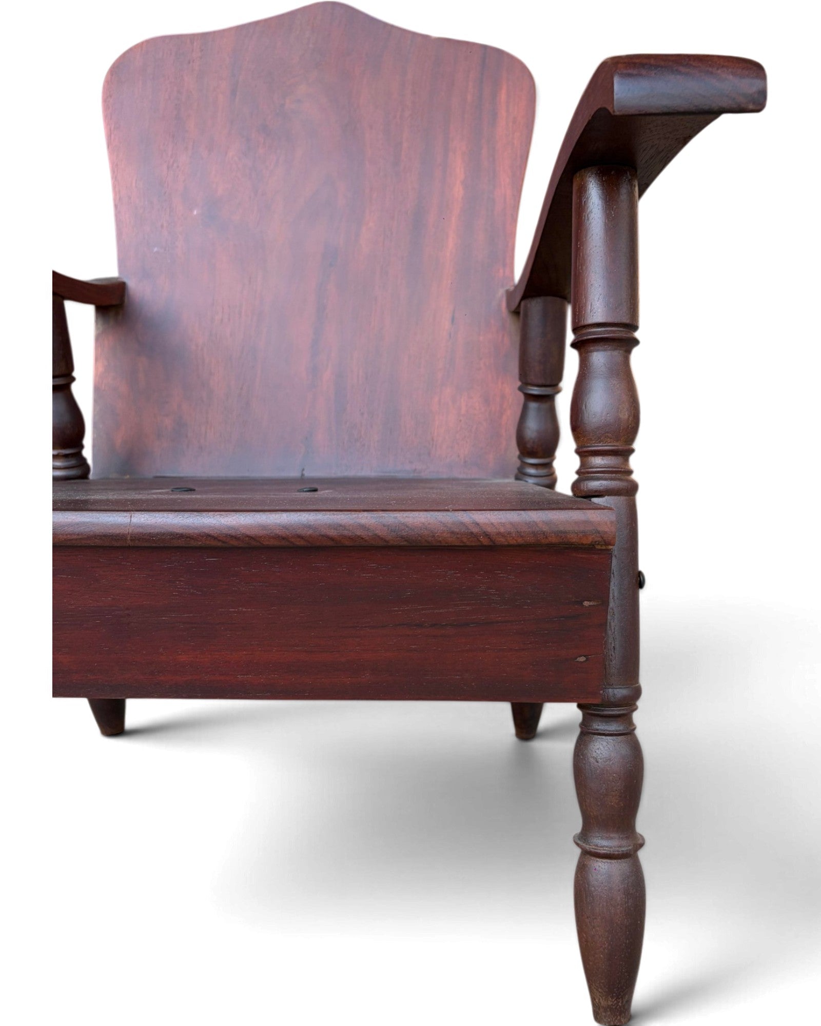 Rare Art Deco Maka Wood Armchair