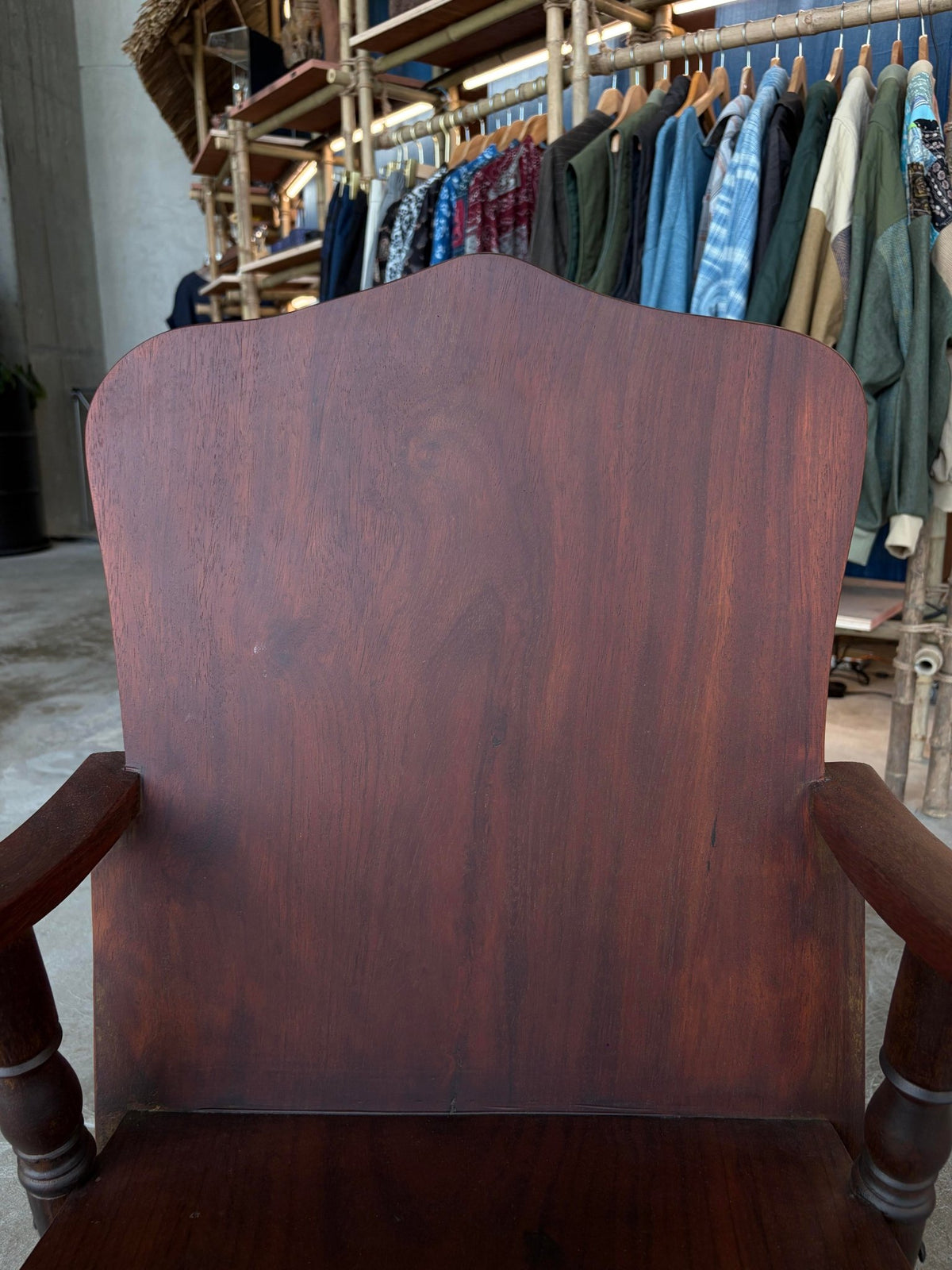 Rare Art Deco Maka Wood Armchair - Surround Living - 9
