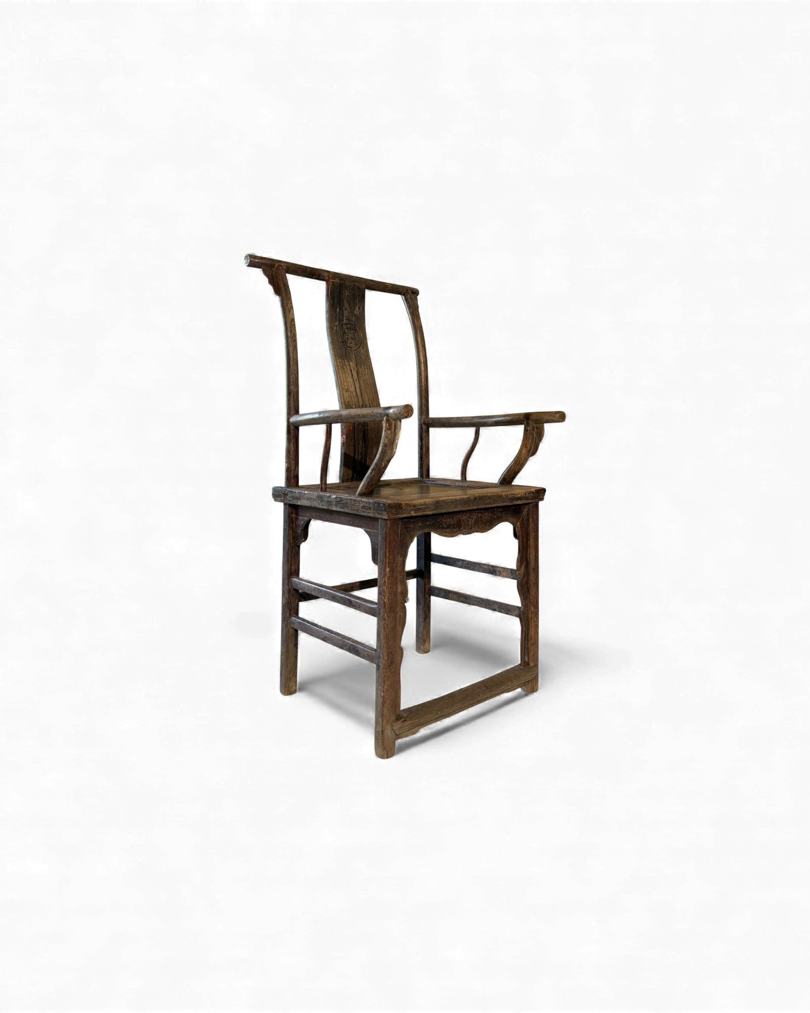 Chinese Yokeback Armchairs with Buddhist Medallion - Set of 2 - Surround Living - 14