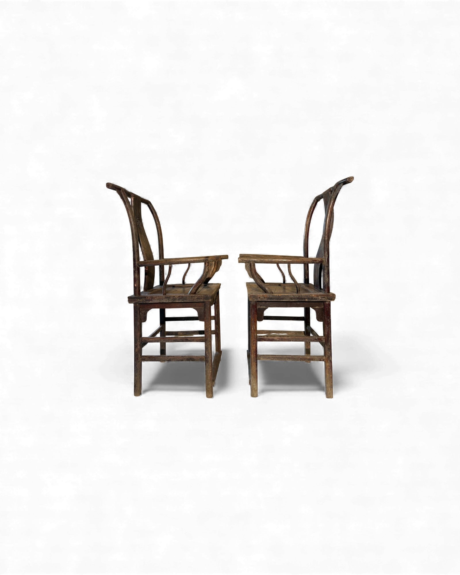 Chinese Yokeback Armchairs with Buddhist Medallion - Set of 2 - Surround Living - 20