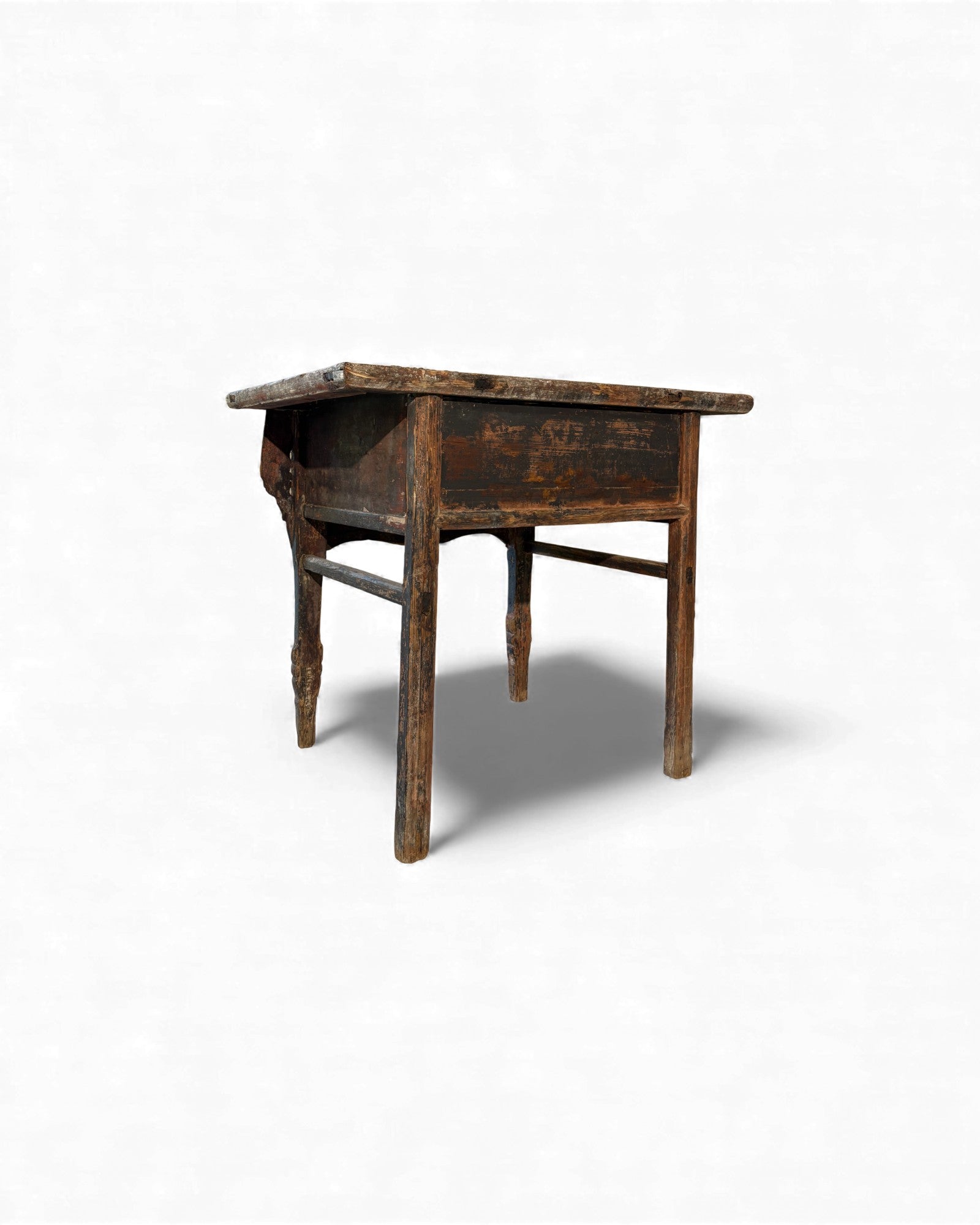 Chinese Painted Side Table with Drawer (Arrow - Leg Form) - Surround Living - 6