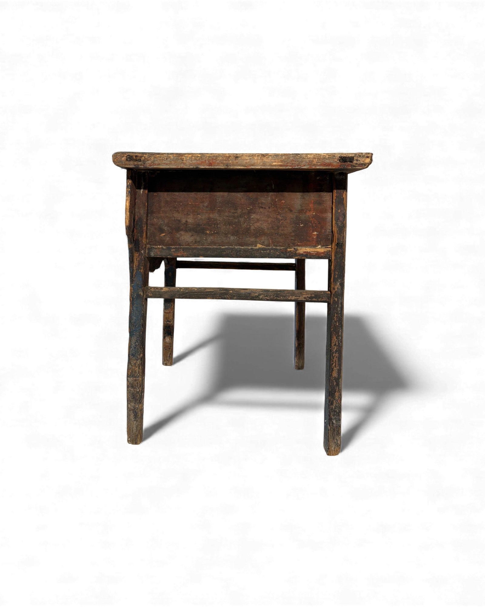 Chinese Painted Side Table with Drawer (Arrow - Leg Form) - Surround Living - 7