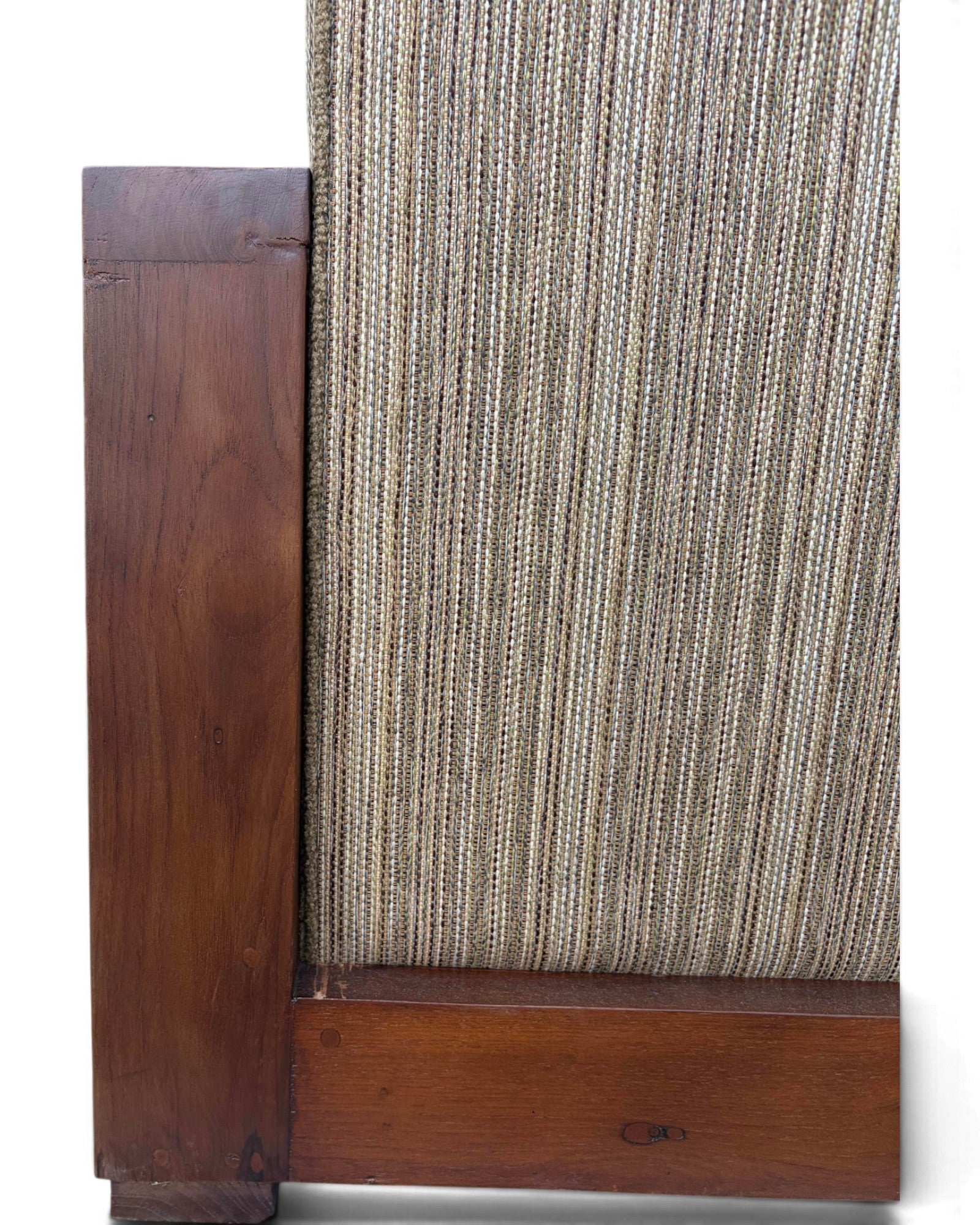 Art Deco Style Golden Teak Armchair