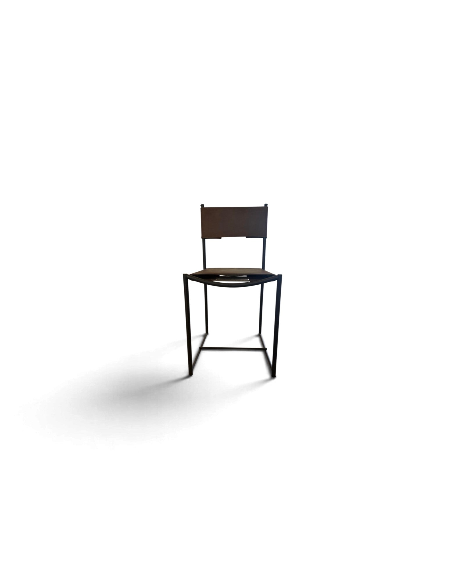 Geometric Leather Chair