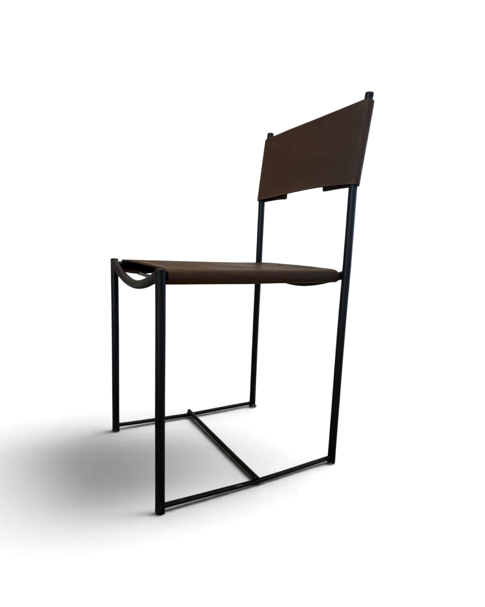 Geometric Leather Chair