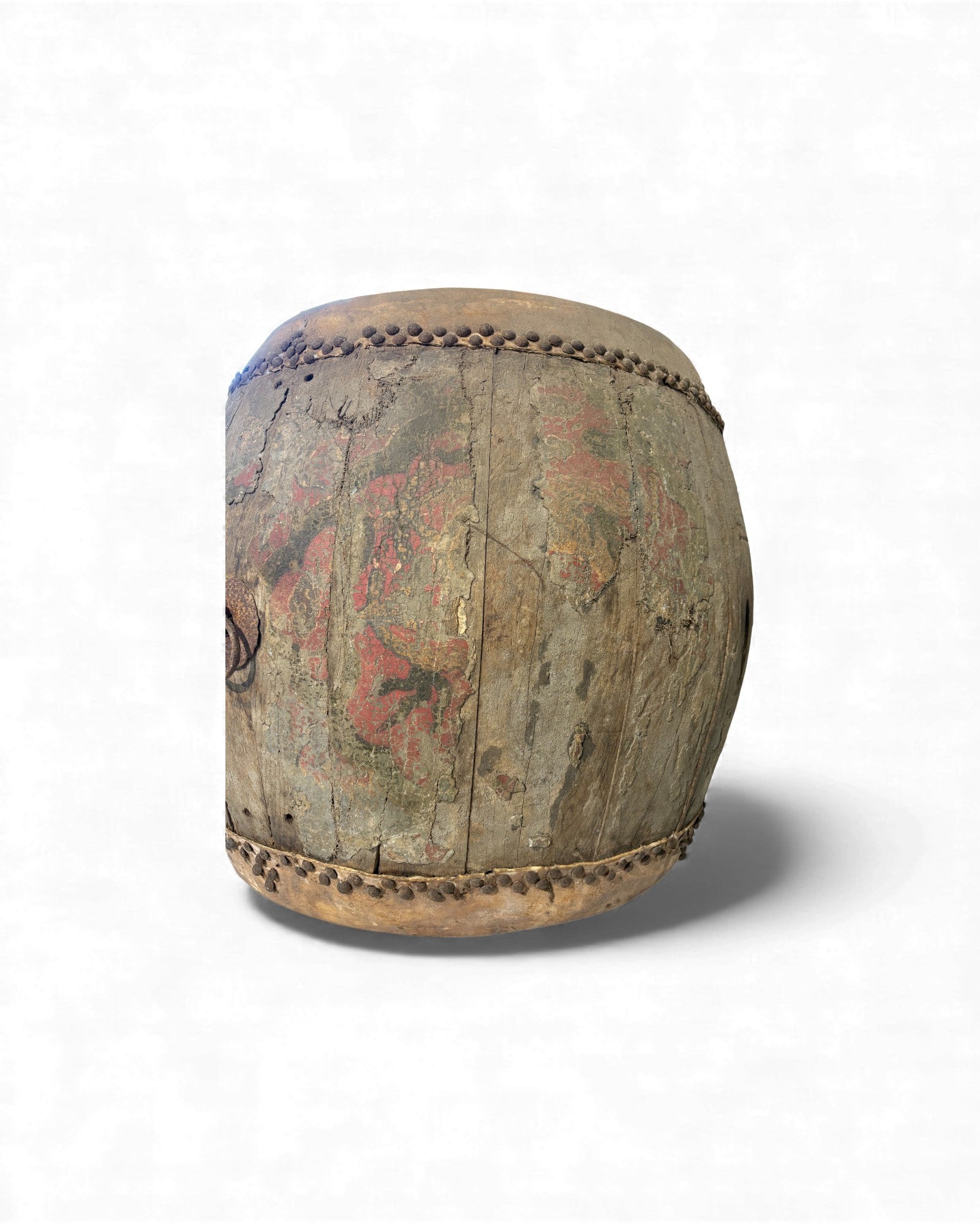 Chinese Temple Drum with Dragon Motifs - Surround Living - 9