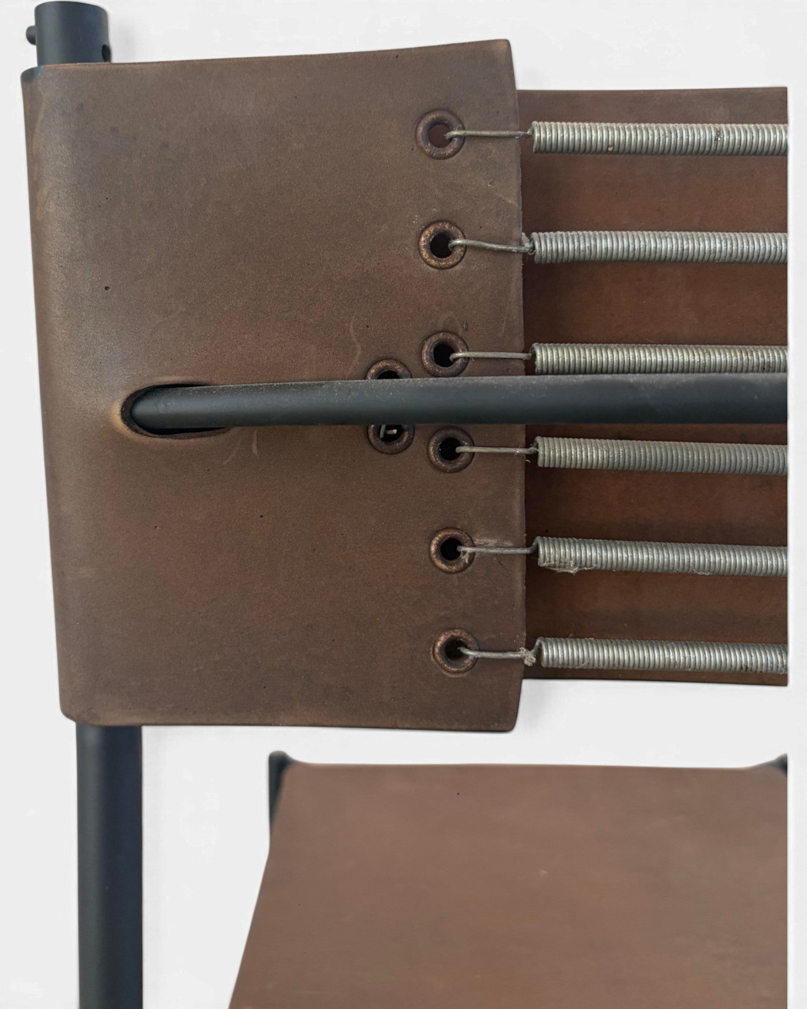 Geometric Leather Chair