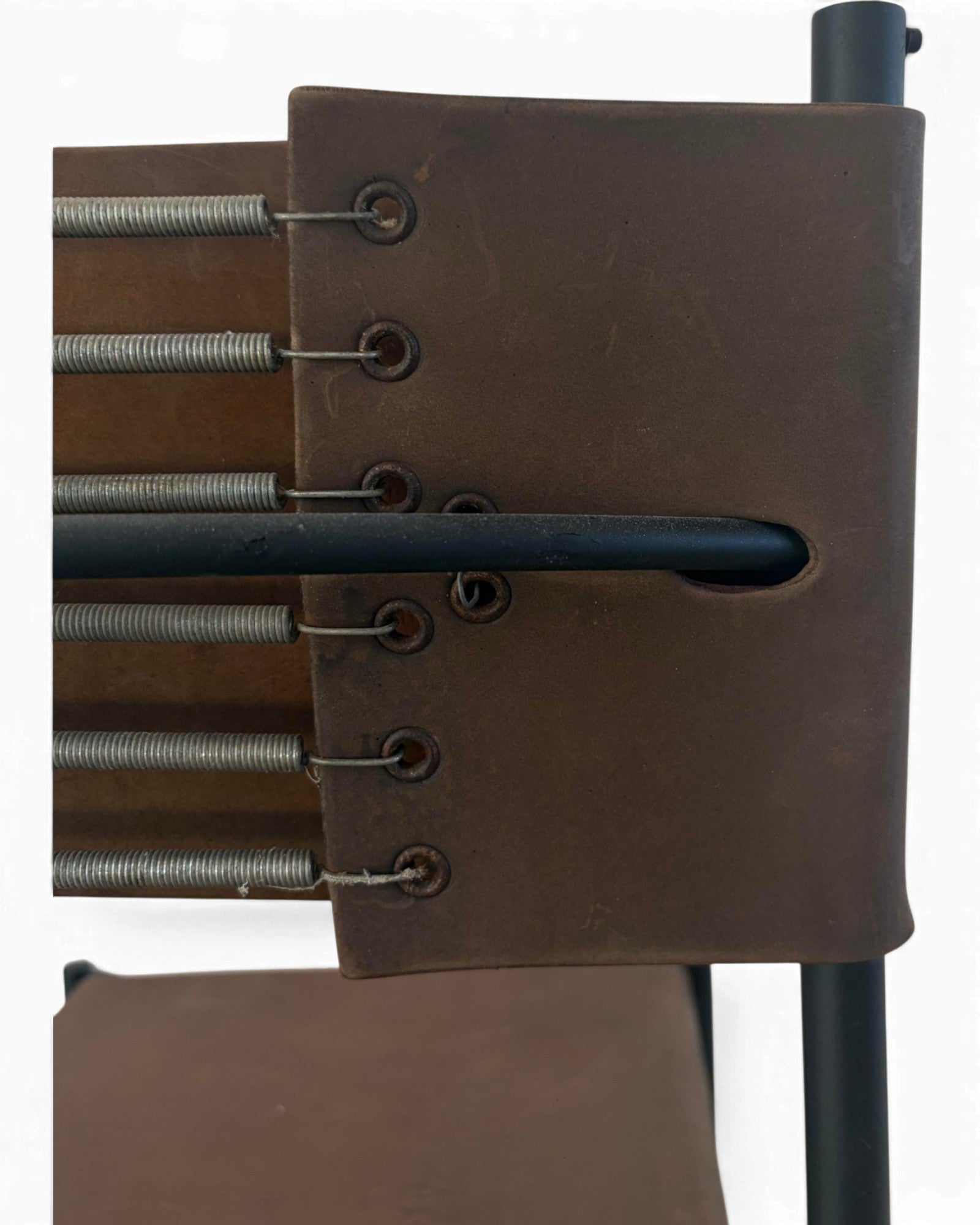 Geometric Leather Chair
