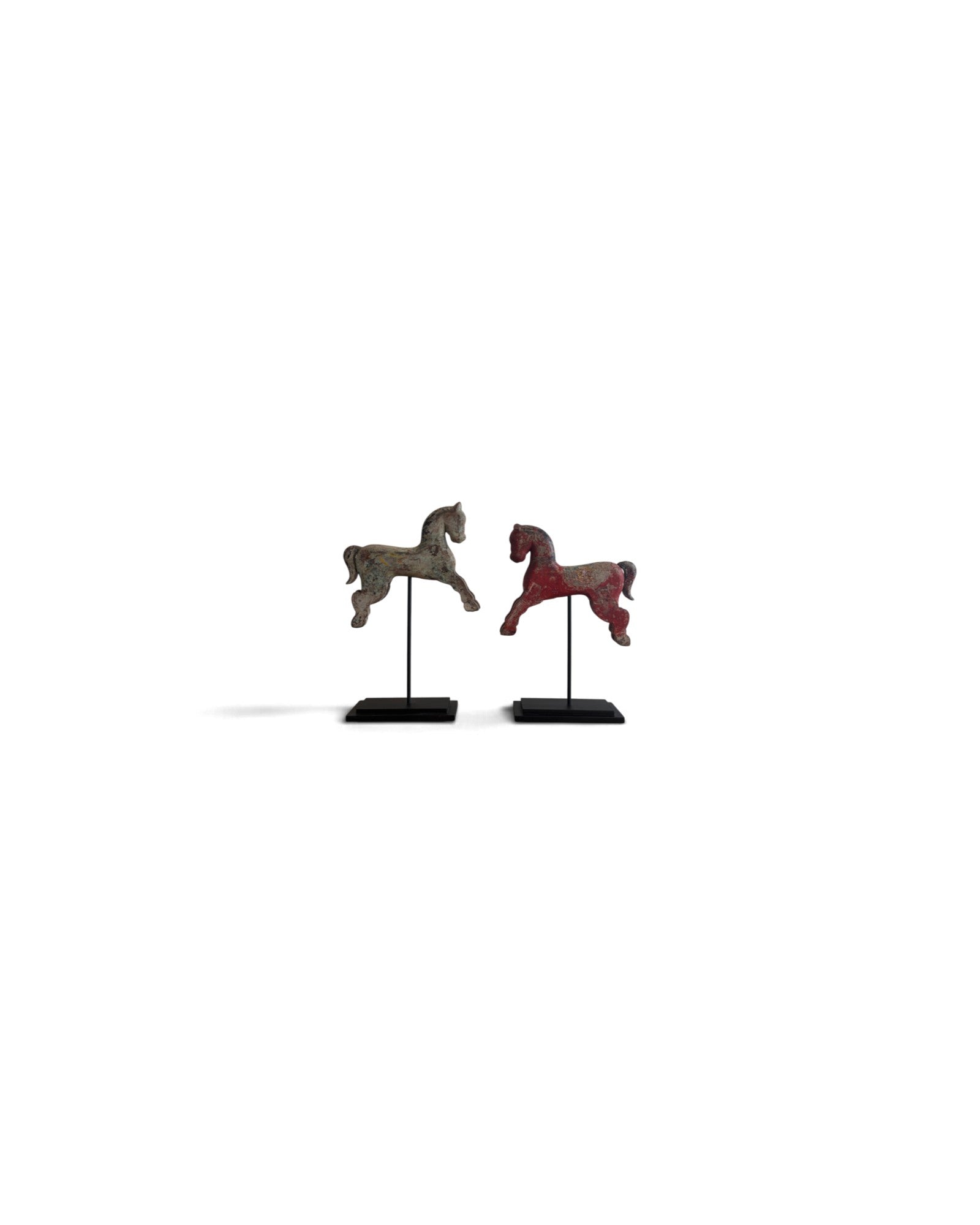 Indian Wooden Carousel Horse Figurine