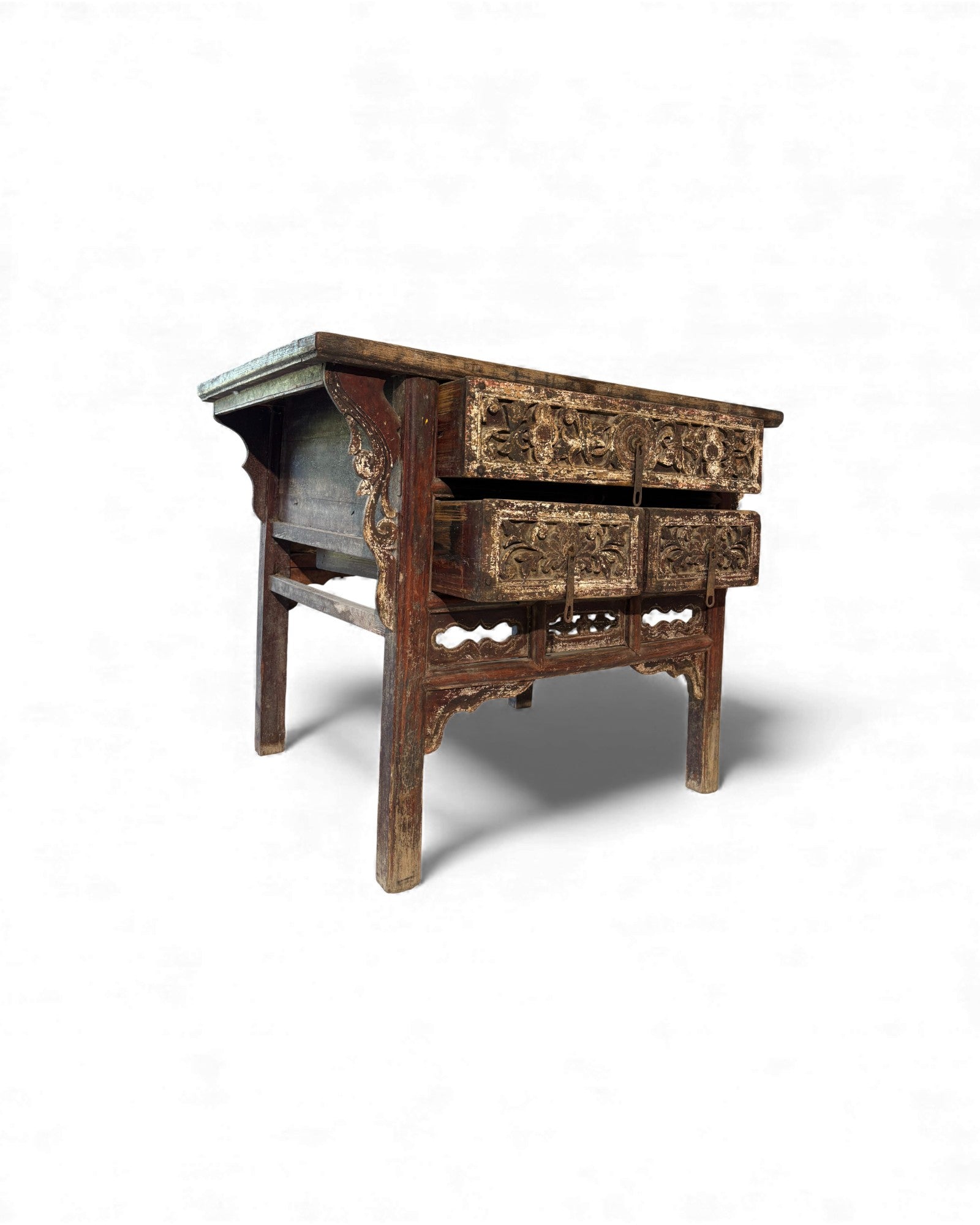 Chinese Black and Red Lacquered Chest of Drawers (Coffer) - Surround Living - 2