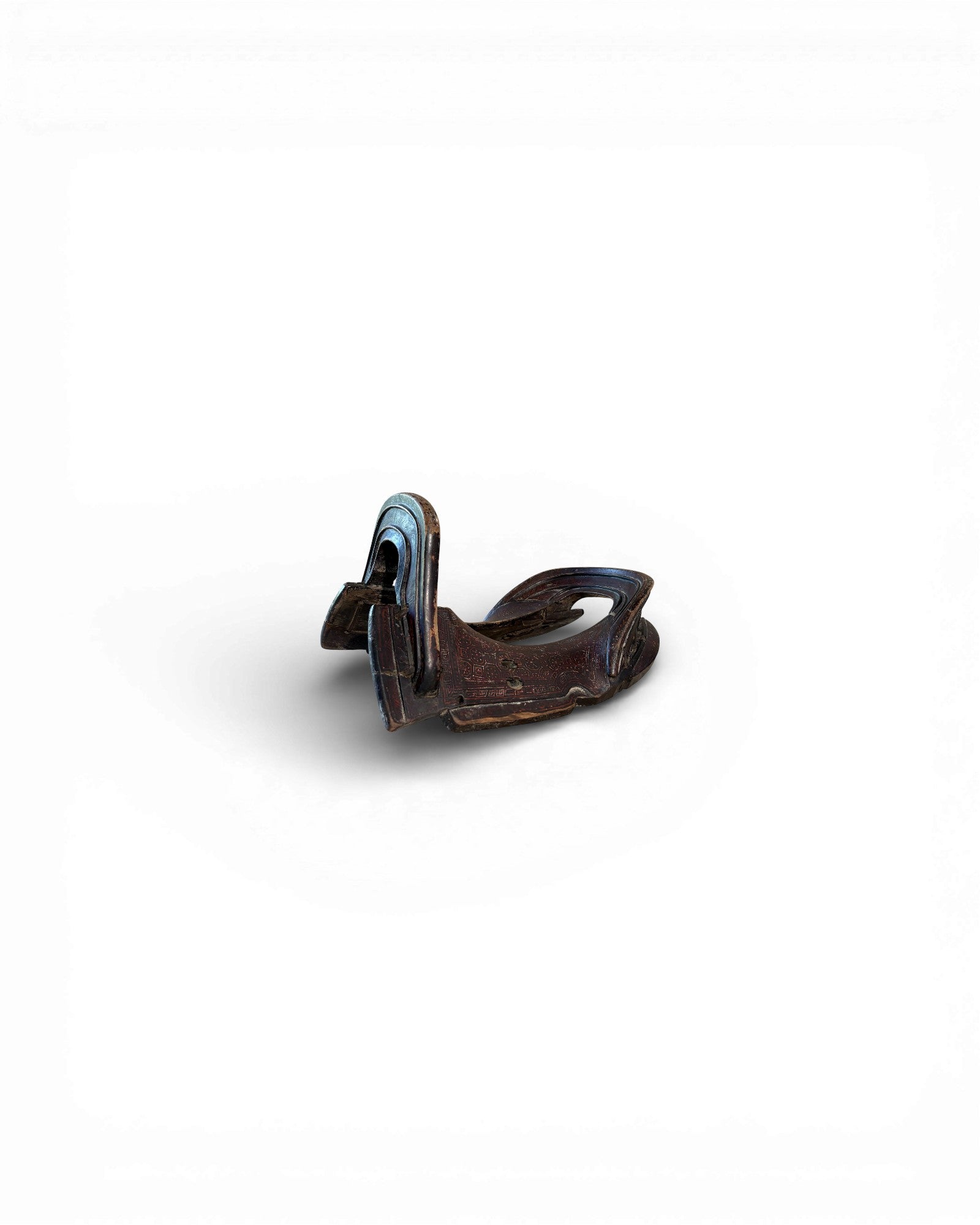 Chinese Wooden Horse Saddle - Surround Living - 1