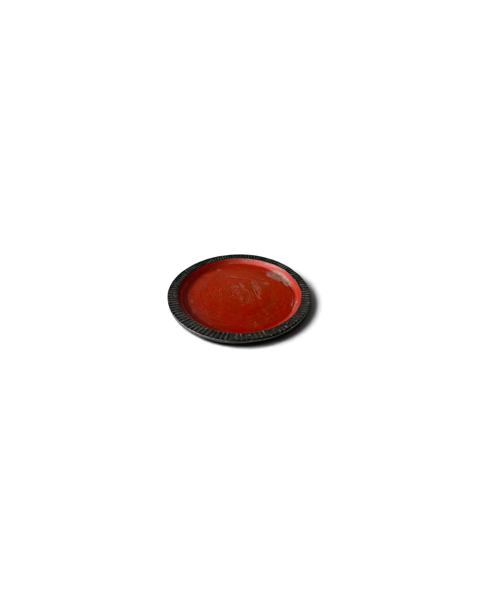 Burmese Red Lacquer Bamboo Tray (ถาดไม้ไผ่พม่าสีชาด)