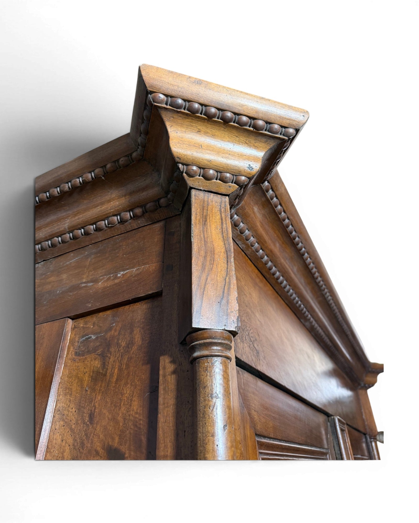 Charles X 1830s Solid Walnut Wardrobe