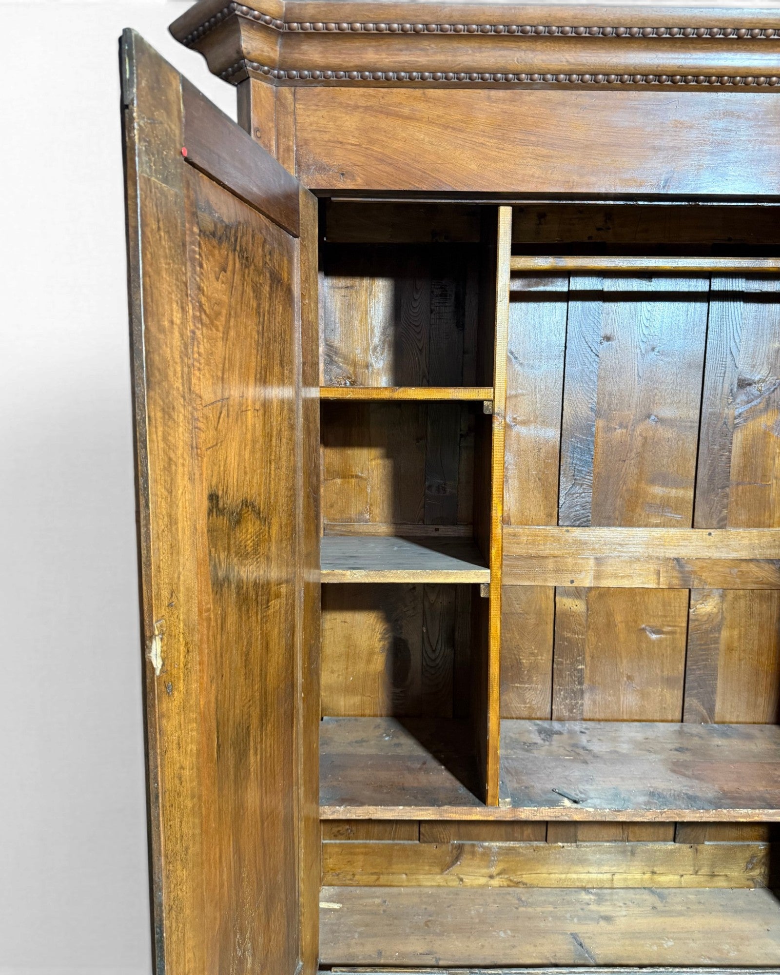 Charles X 1830s Solid Walnut Wardrobe
