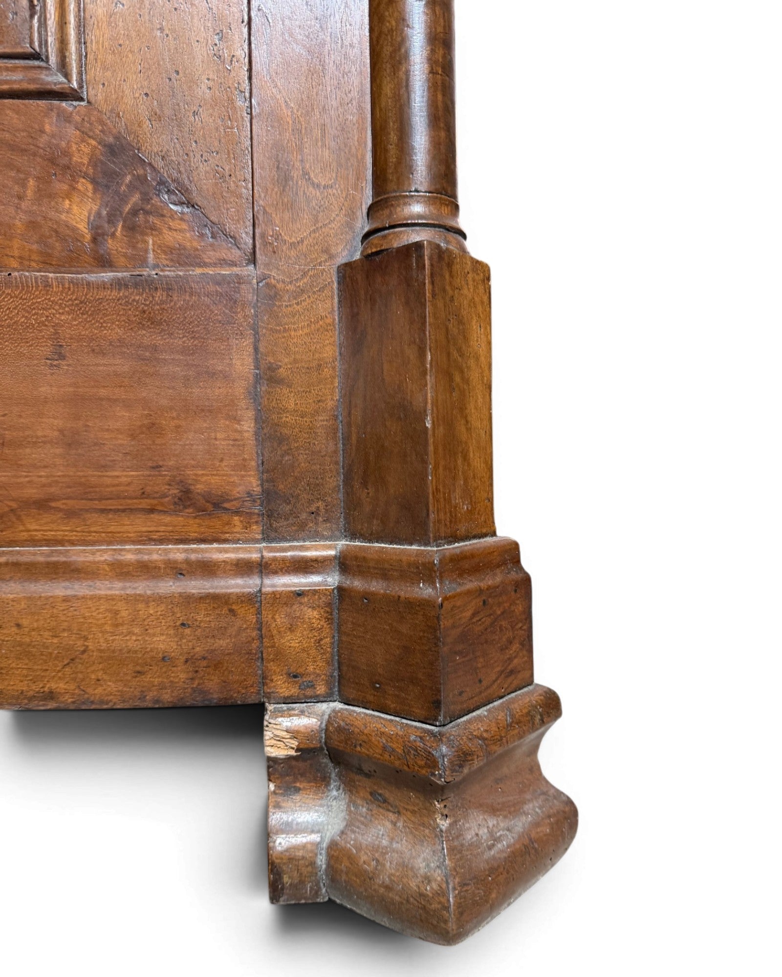 Charles X 1830s Solid Walnut Wardrobe
