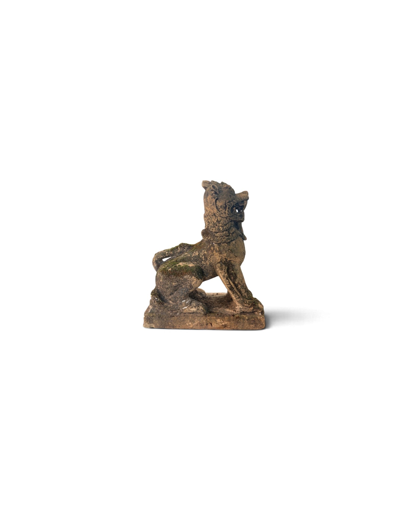 Burmese Sandstone Singha Figurine