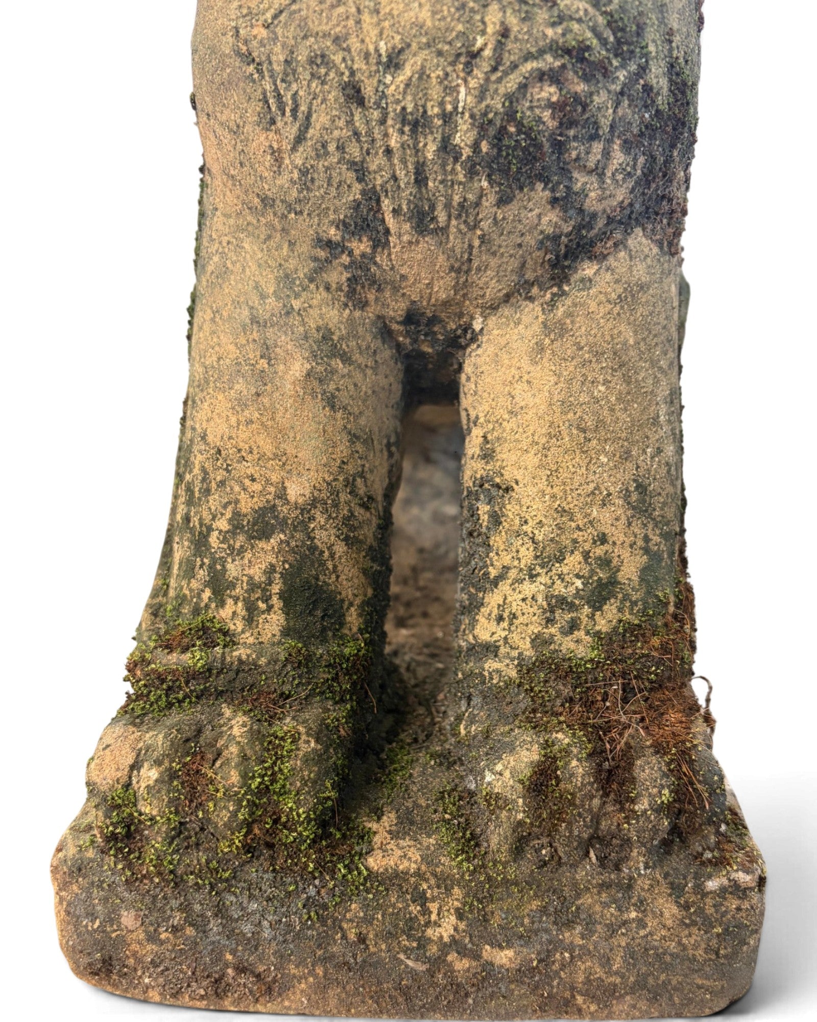 Burmese Sandstone Singha Figurine