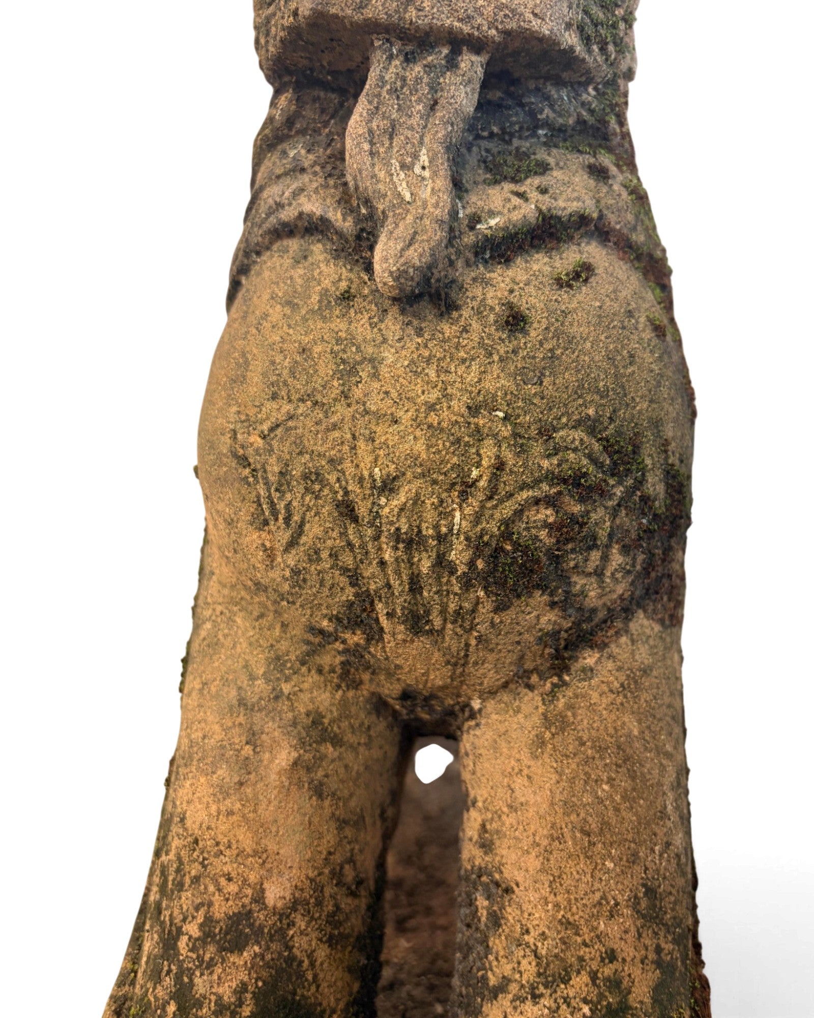 Burmese Sandstone Singha Figurine