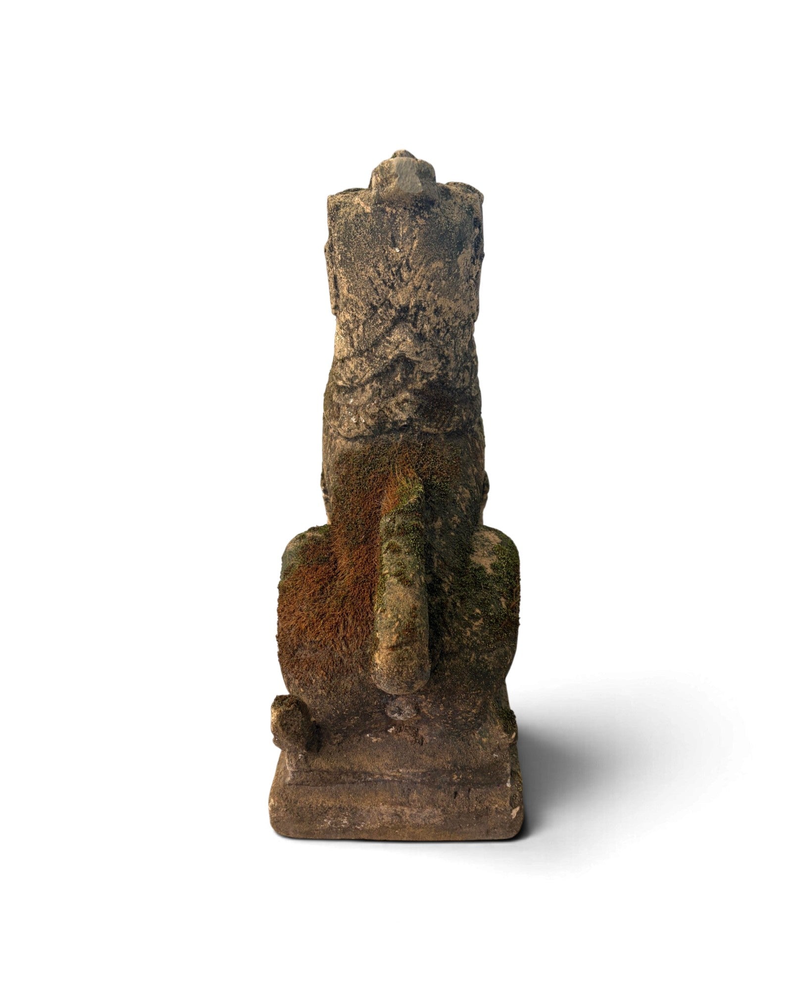 Burmese Sandstone Singha Figurine