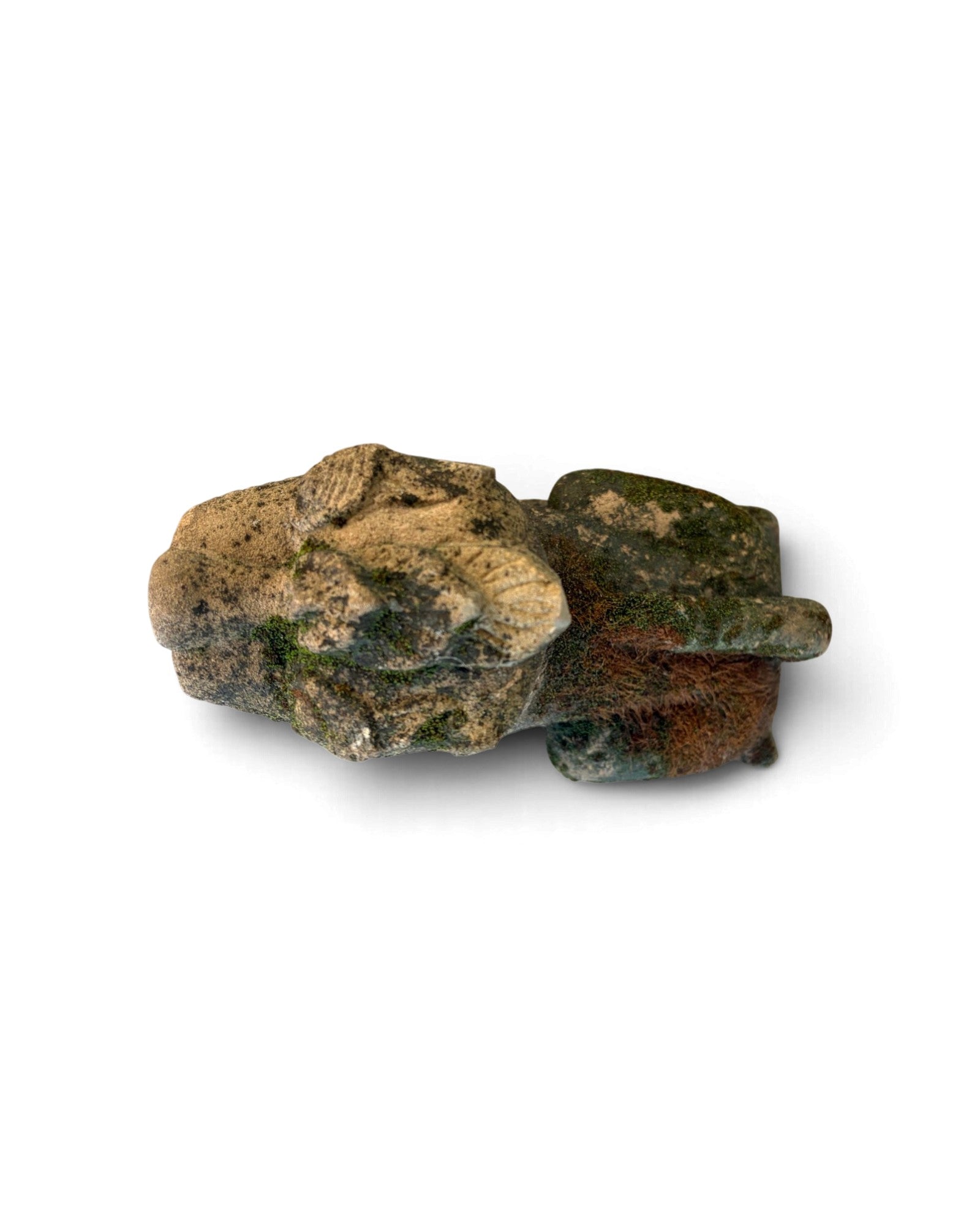 Burmese Sandstone Singha Figurine