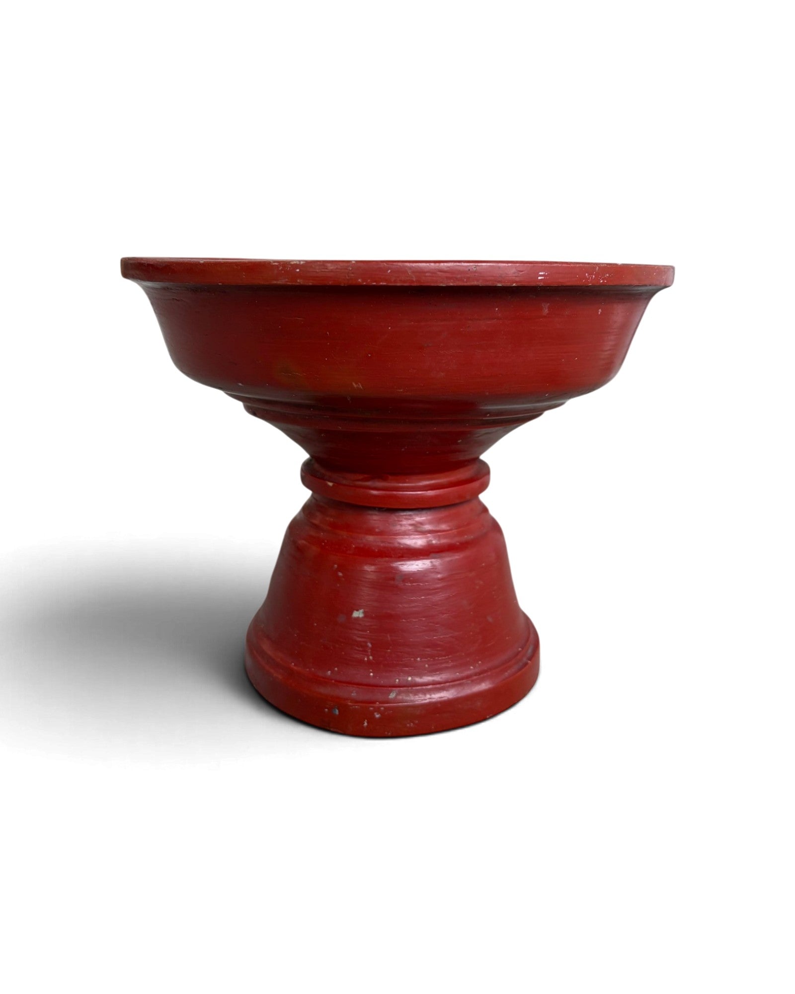 Lanna Lacquer Pedestal Tray (พานเครื่องเขิน)