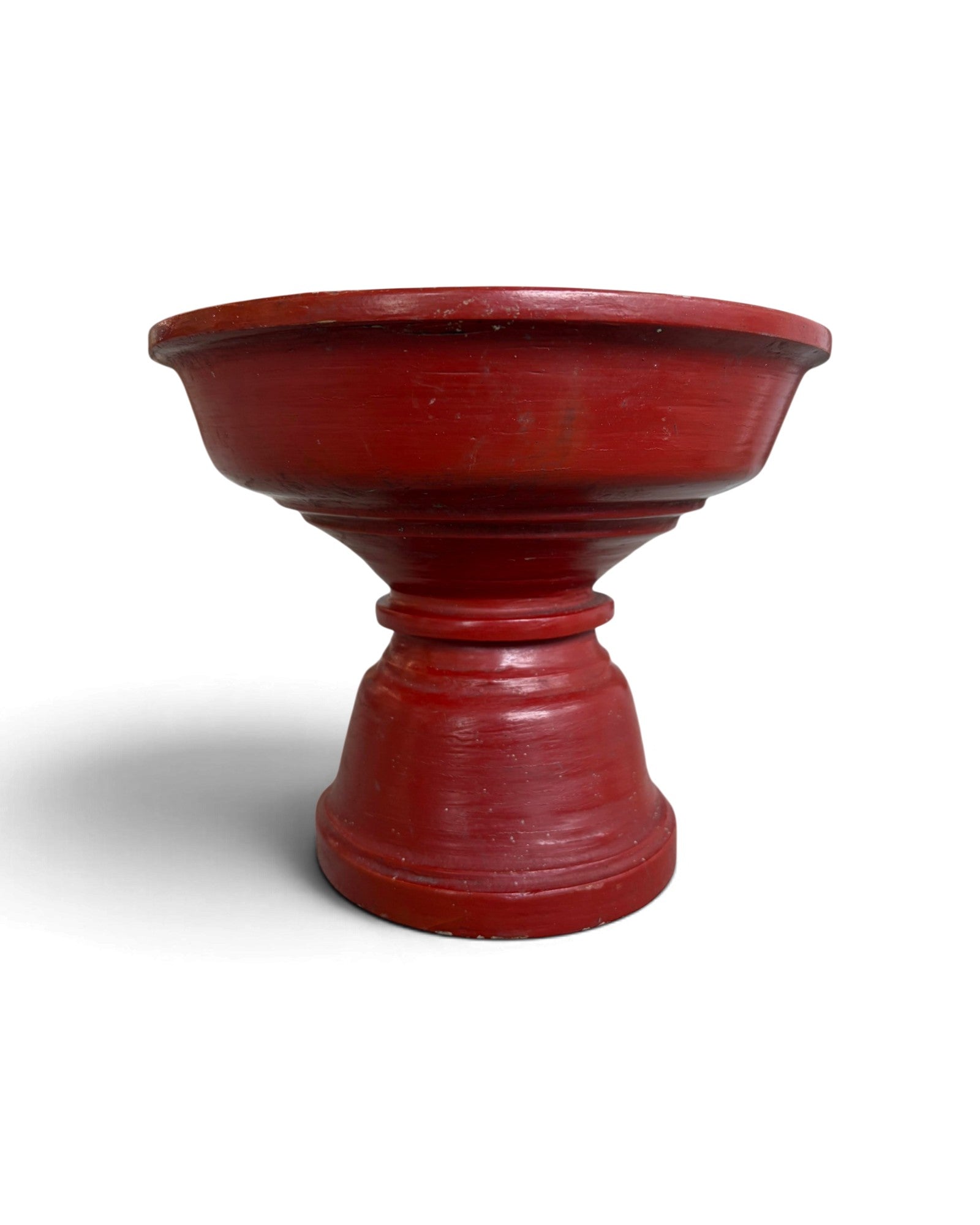 Lanna Lacquer Pedestal Tray (พานเครื่องเขิน)
