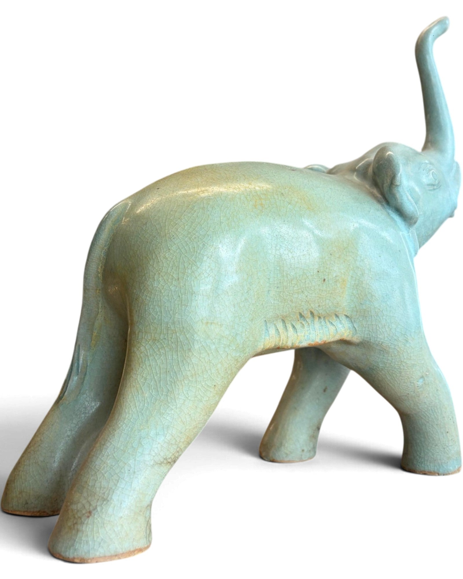 Elephant & Horse Ceramic Figurines