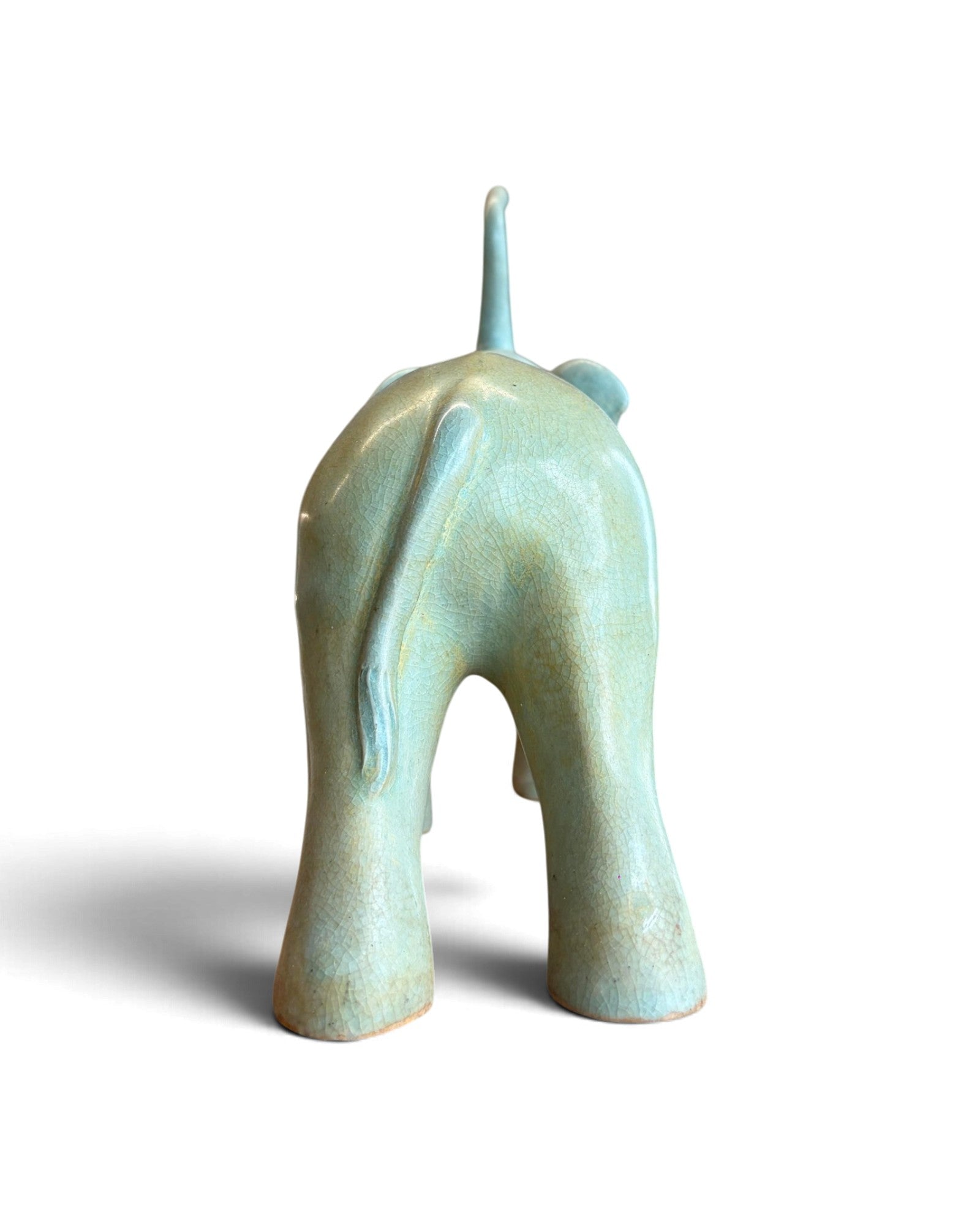 Elephant & Horse Ceramic Figurines