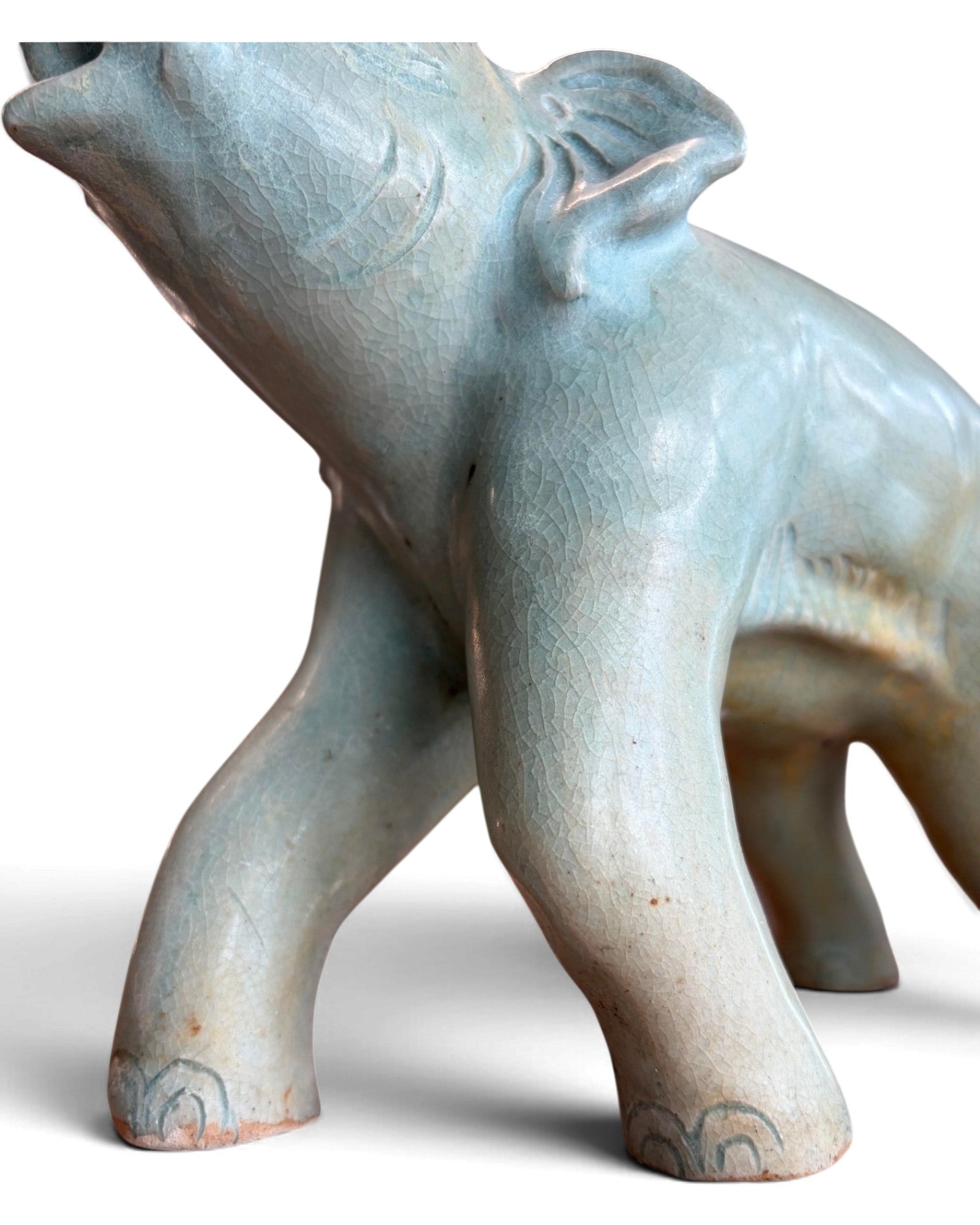 Elephant & Horse Ceramic Figurines