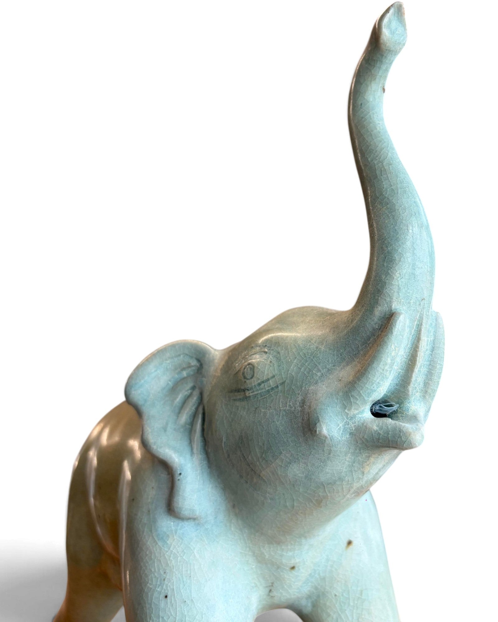 Elephant & Horse Ceramic Figurines