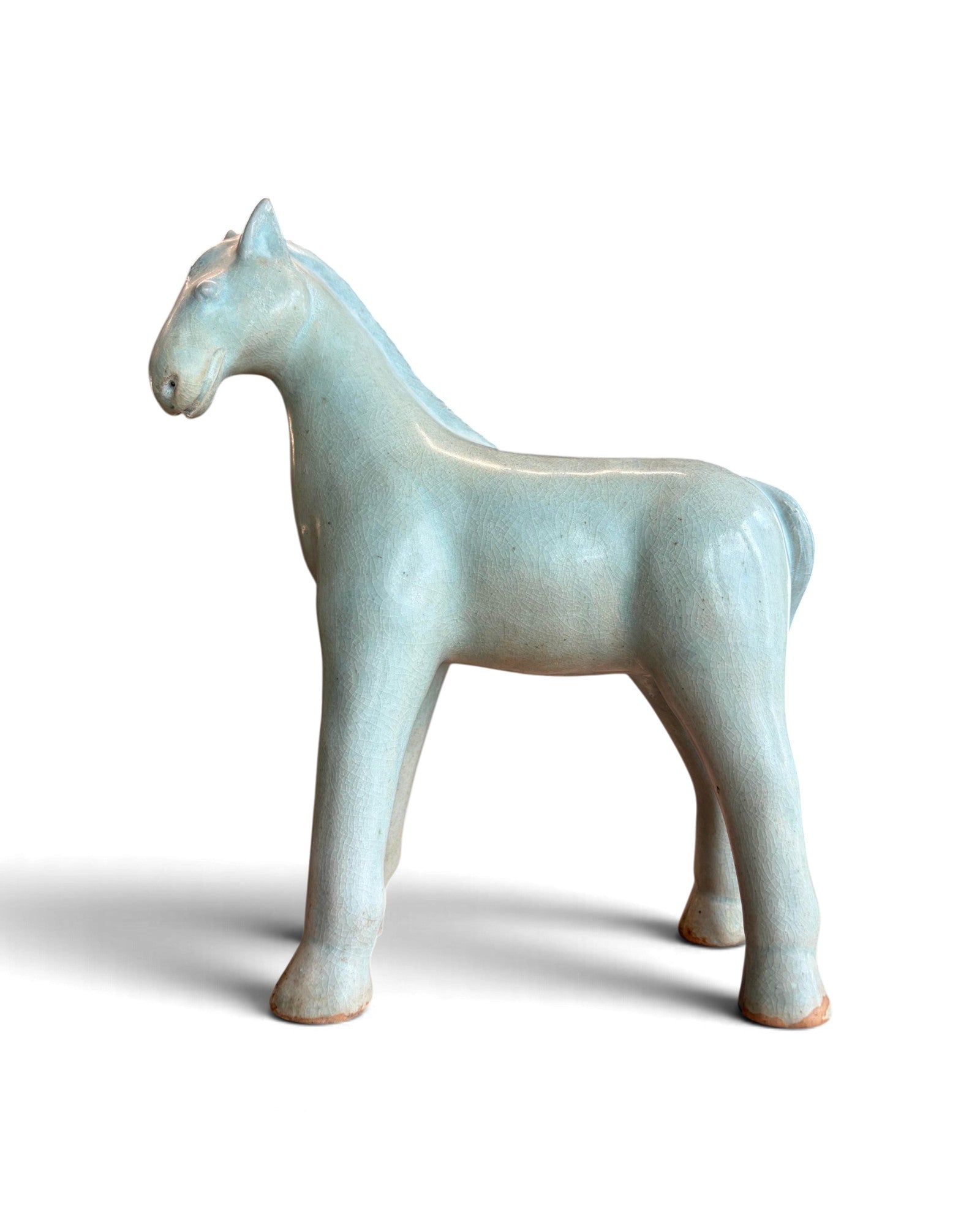Elephant & Horse Ceramic Figurines