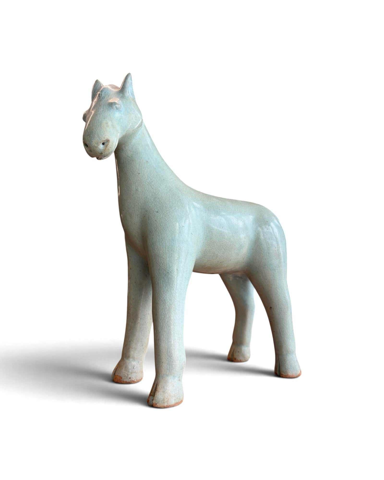 Elephant & Horse Ceramic Figurines