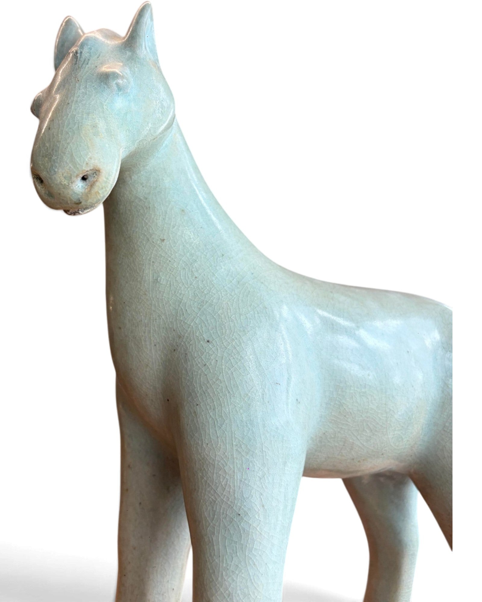 Elephant & Horse Ceramic Figurines