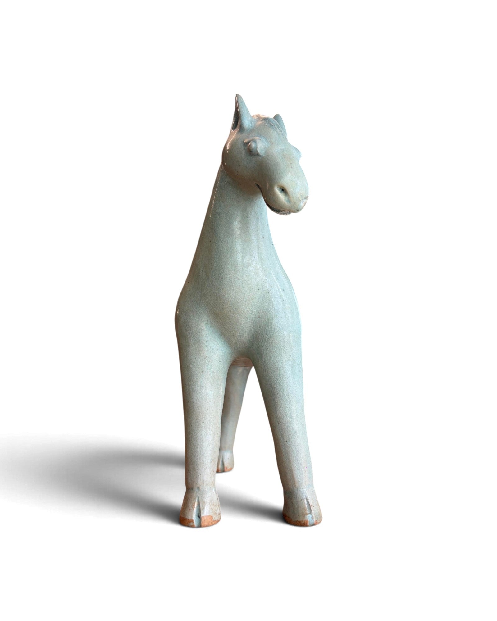 Elephant & Horse Ceramic Figurines