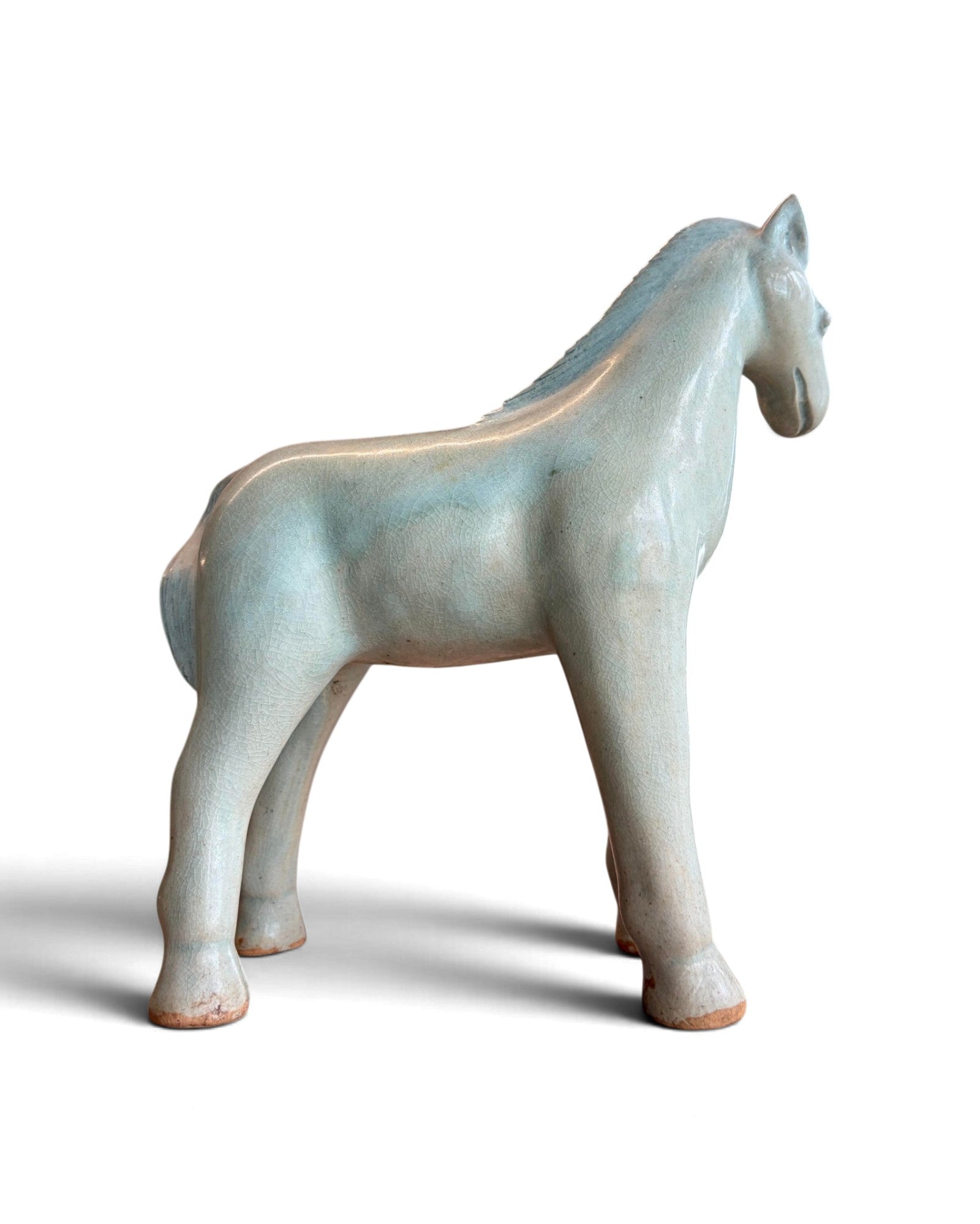 Elephant & Horse Ceramic Figurines