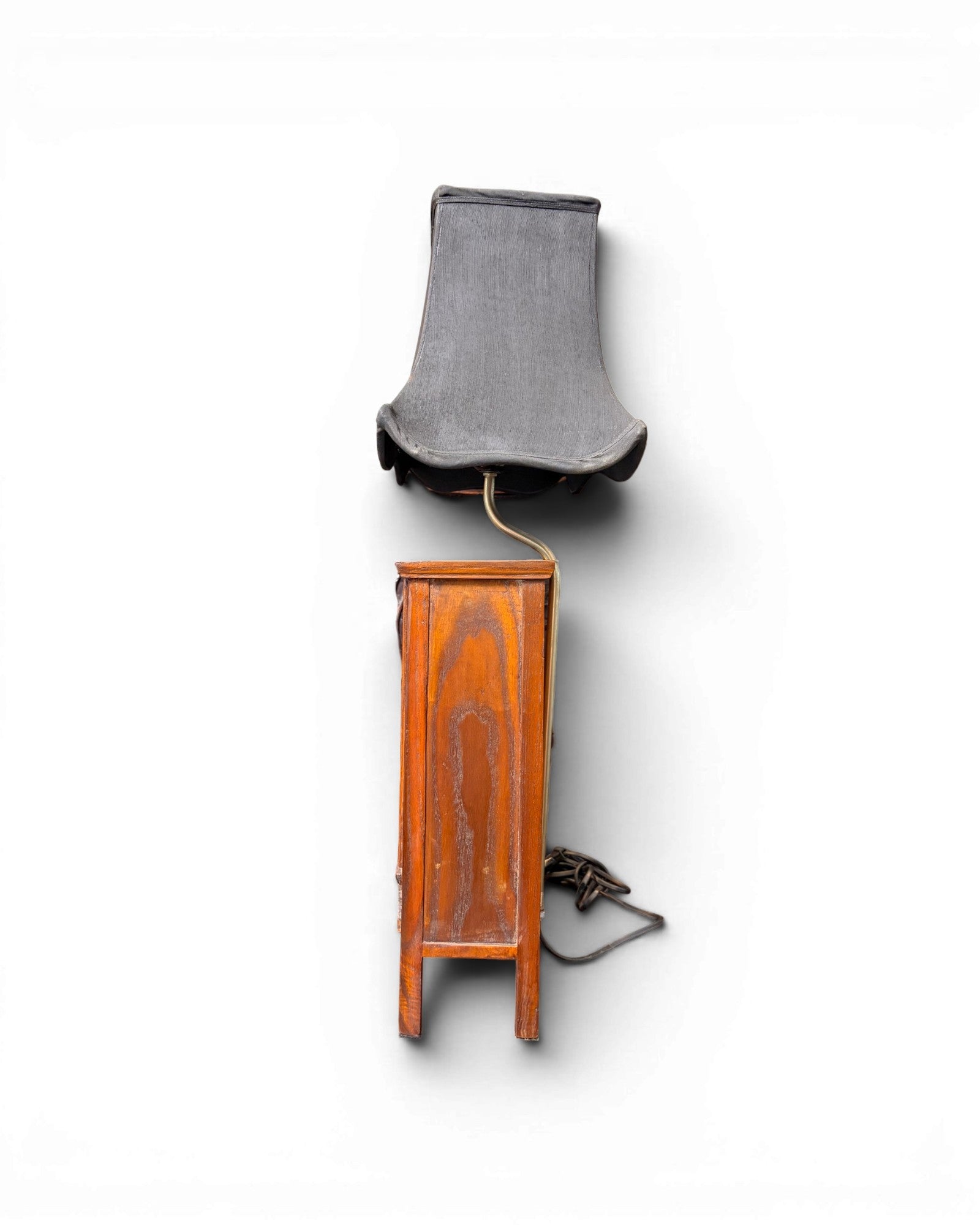 Vintage Wood Storage Cabinet with Lamp Shade - Surround Living - 8