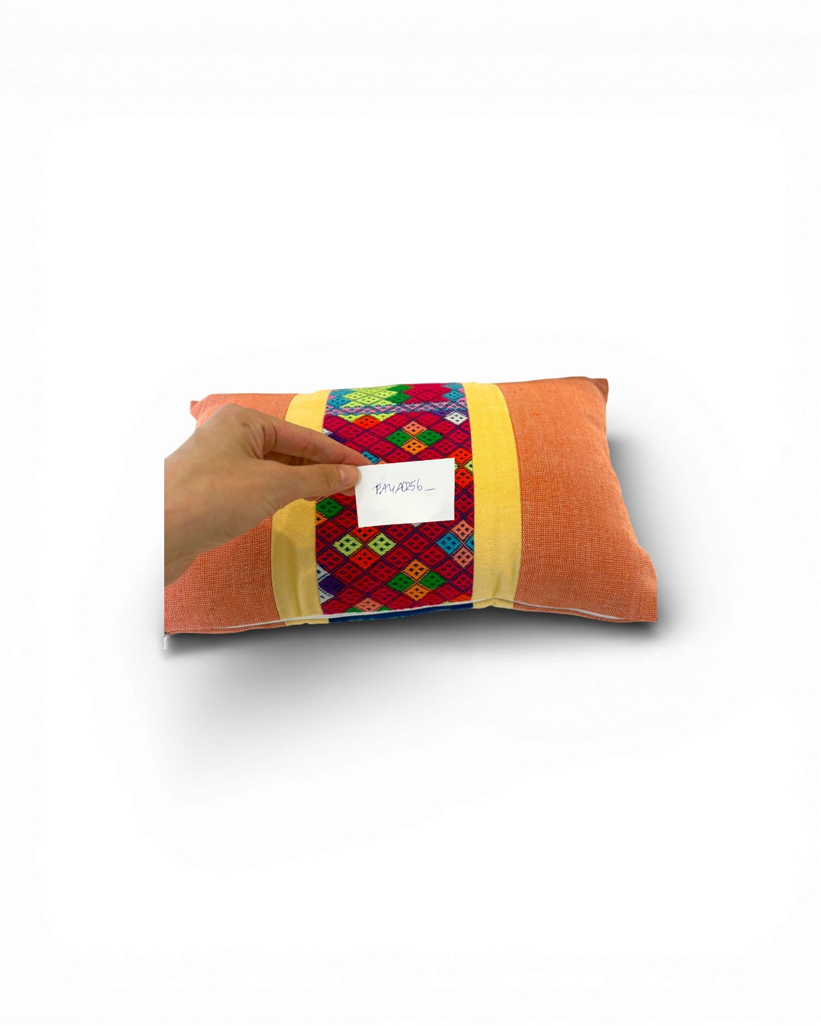 Hill Tribe Textile Lumbar Cushion - Peach - Surround Living - 8