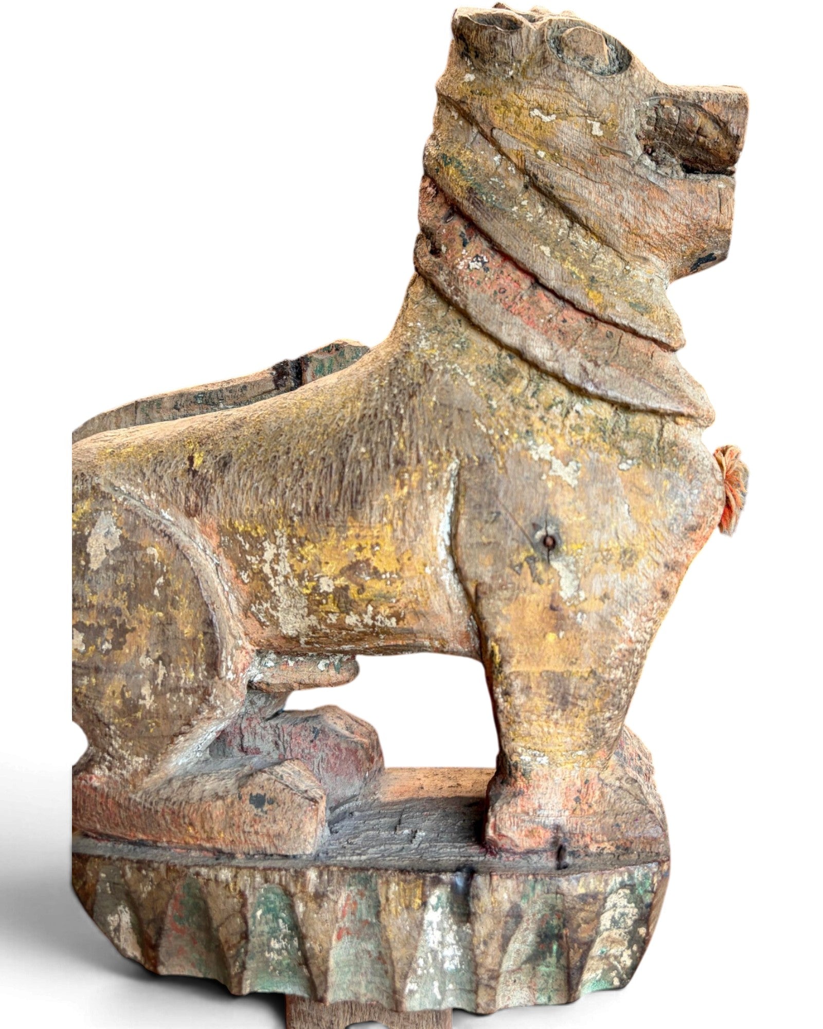 Burmese Wooden Singha Figurine (ไม้แกะรูปสิงห์พม่า)