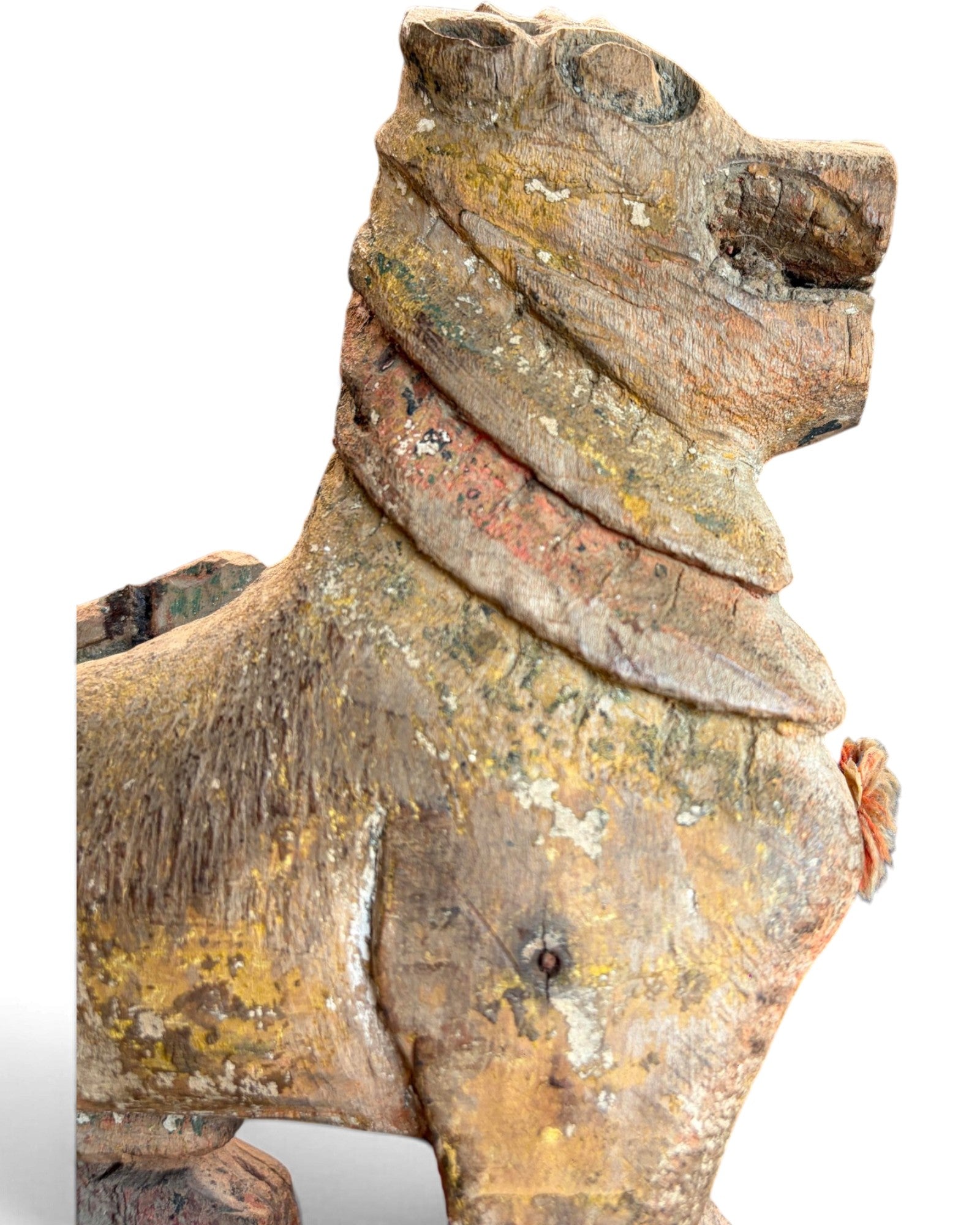 Burmese Wooden Singha Figurine (ไม้แกะรูปสิงห์พม่า)