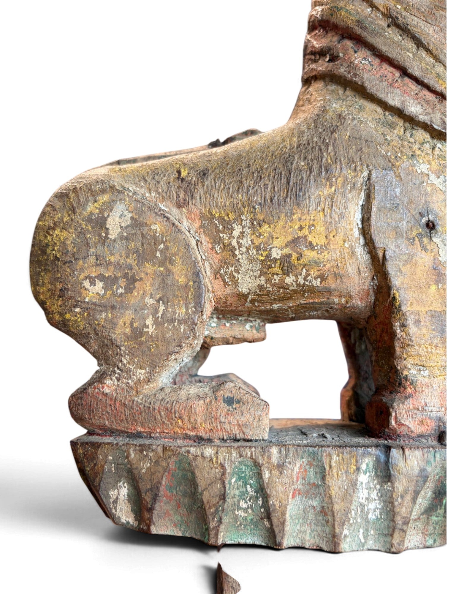 Burmese Wooden Singha Figurine (ไม้แกะรูปสิงห์พม่า)