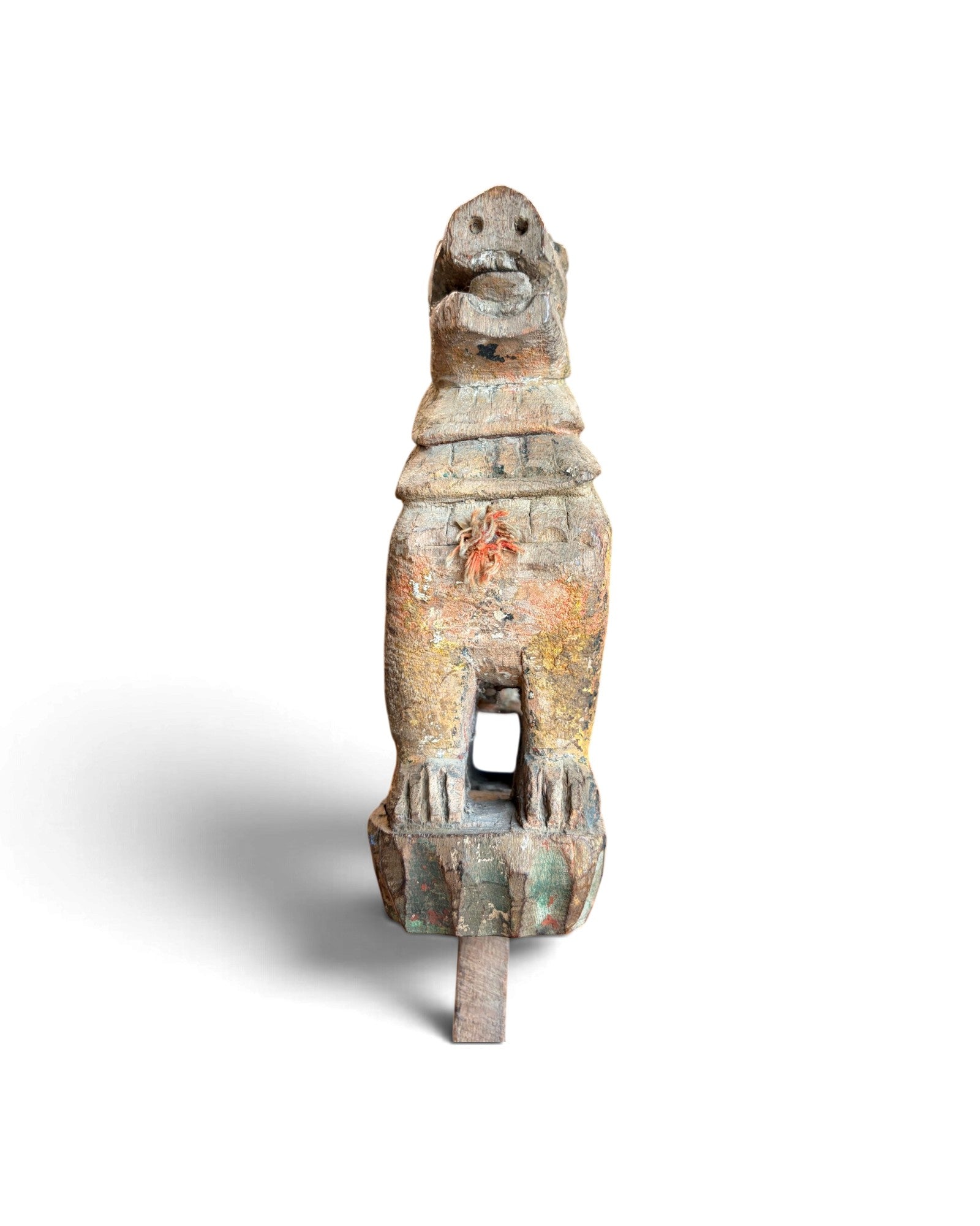 Burmese Wooden Singha Figurine (ไม้แกะรูปสิงห์พม่า)