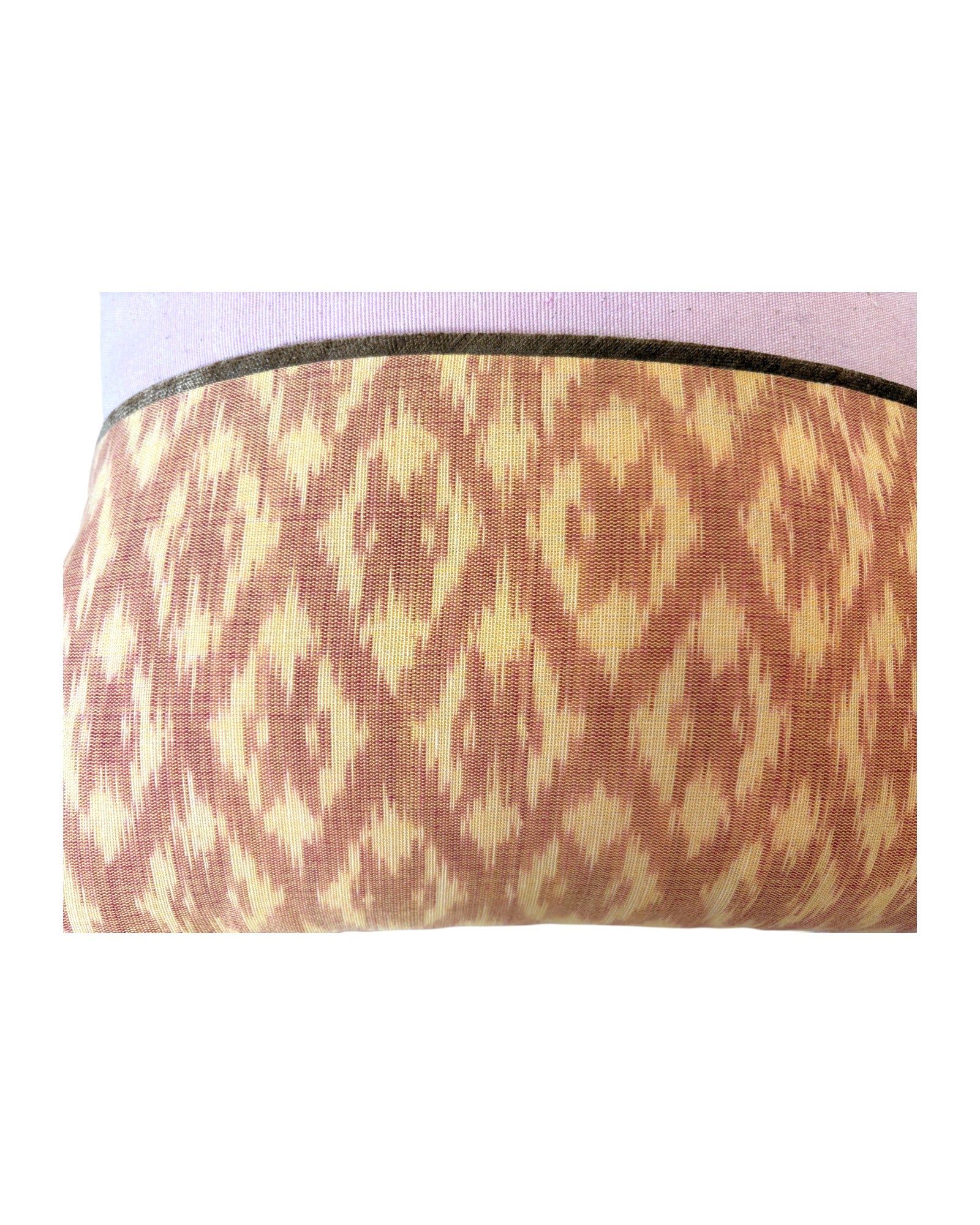 Ikat Textile Accent Cushion - Pink & Beige - Surround Living - 13