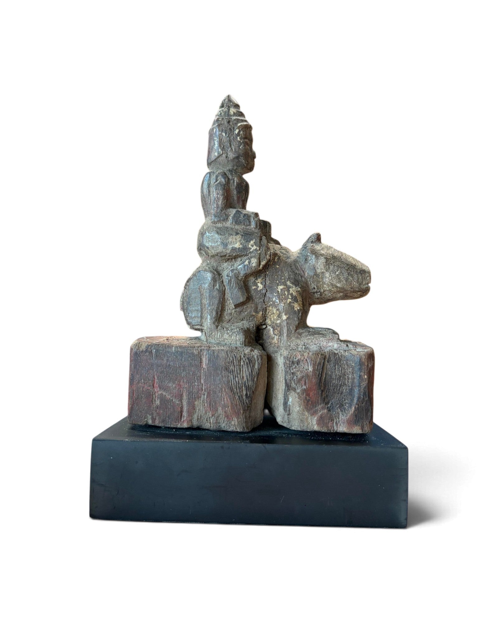 Carved Wooden Guardian Angel – Zodiac Year of the Rat (ไม้แกะเทวดาประจำปีหนู)
