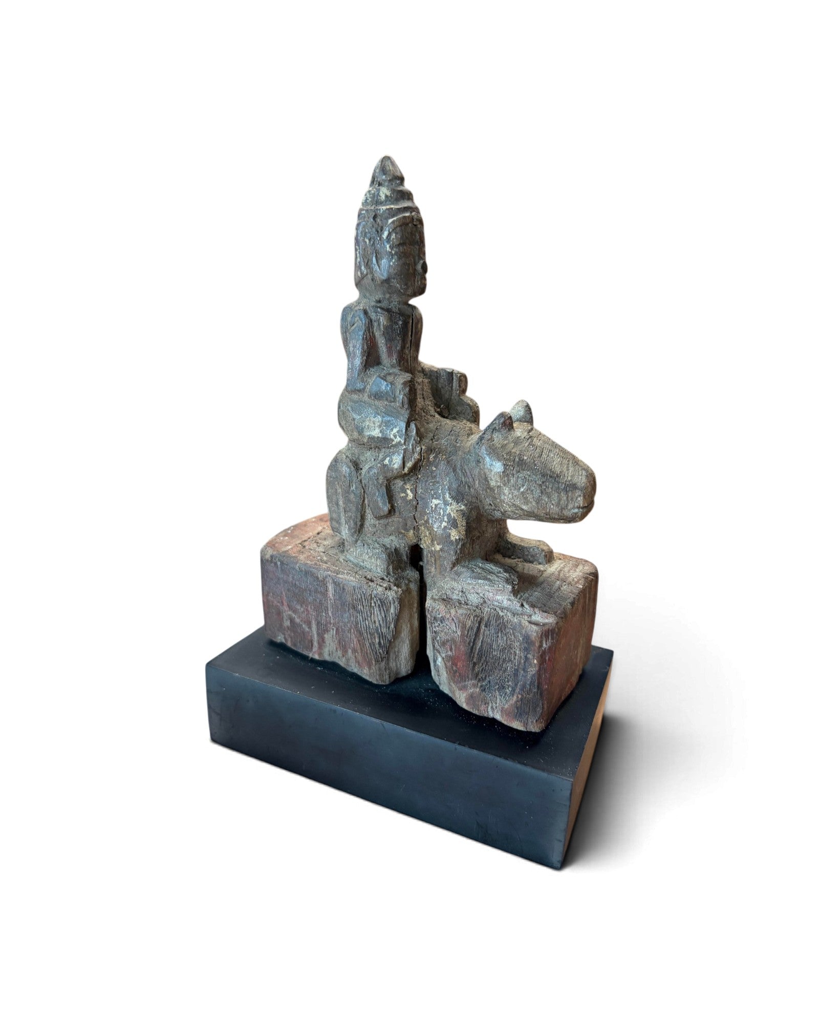 Carved Wooden Guardian Angel – Zodiac Year of the Rat (ไม้แกะเทวดาประจำปีหนู)
