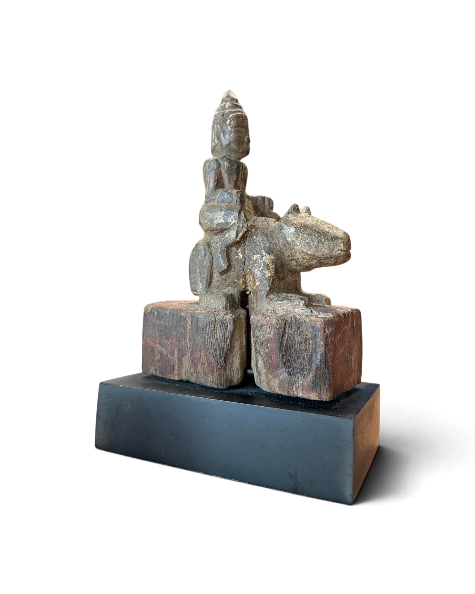 Carved Wooden Guardian Angel – Zodiac Year of the Rat (ไม้แกะเทวดาประจำปีหนู)