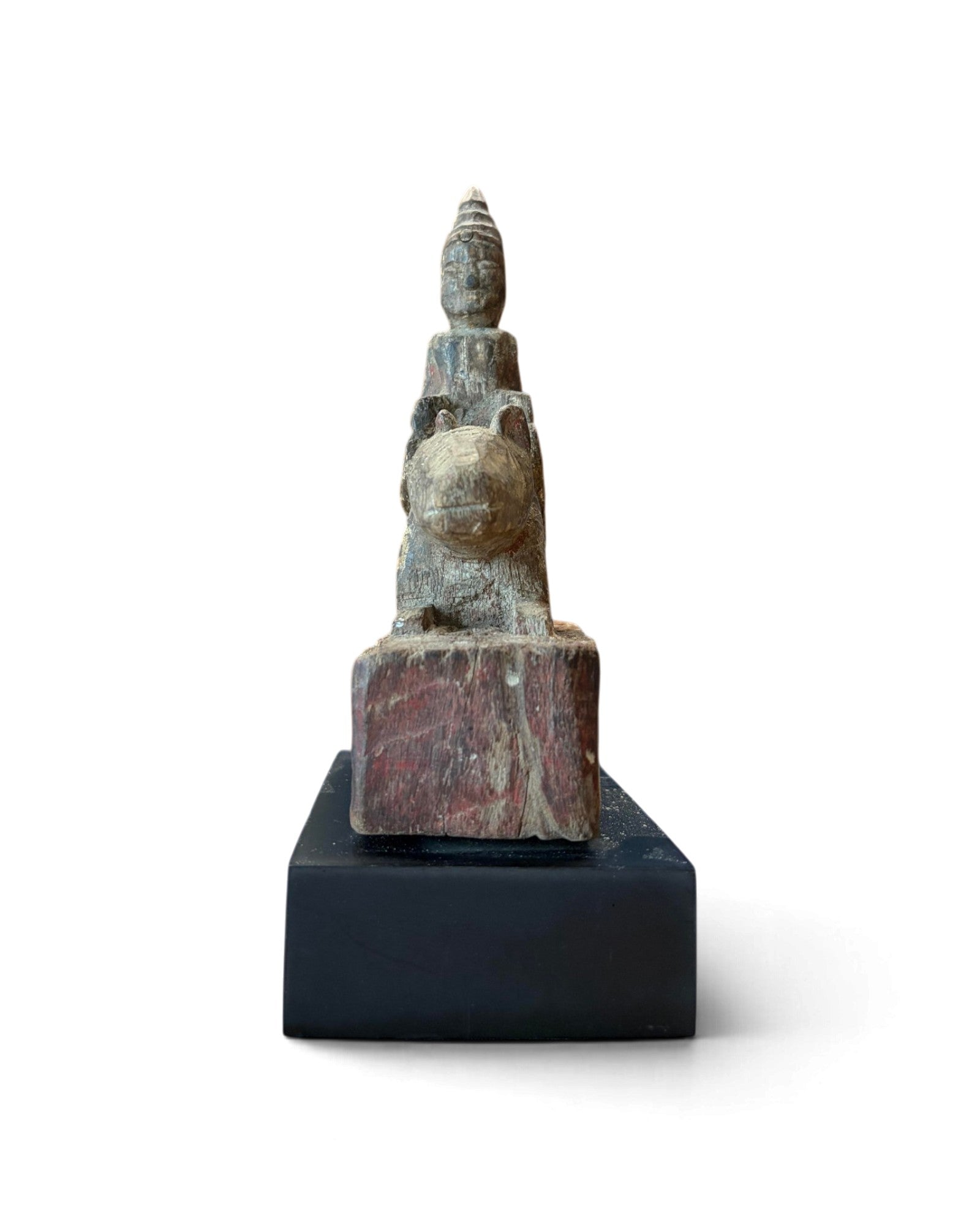 Carved Wooden Guardian Angel – Zodiac Year of the Rat (ไม้แกะเทวดาประจำปีหนู)