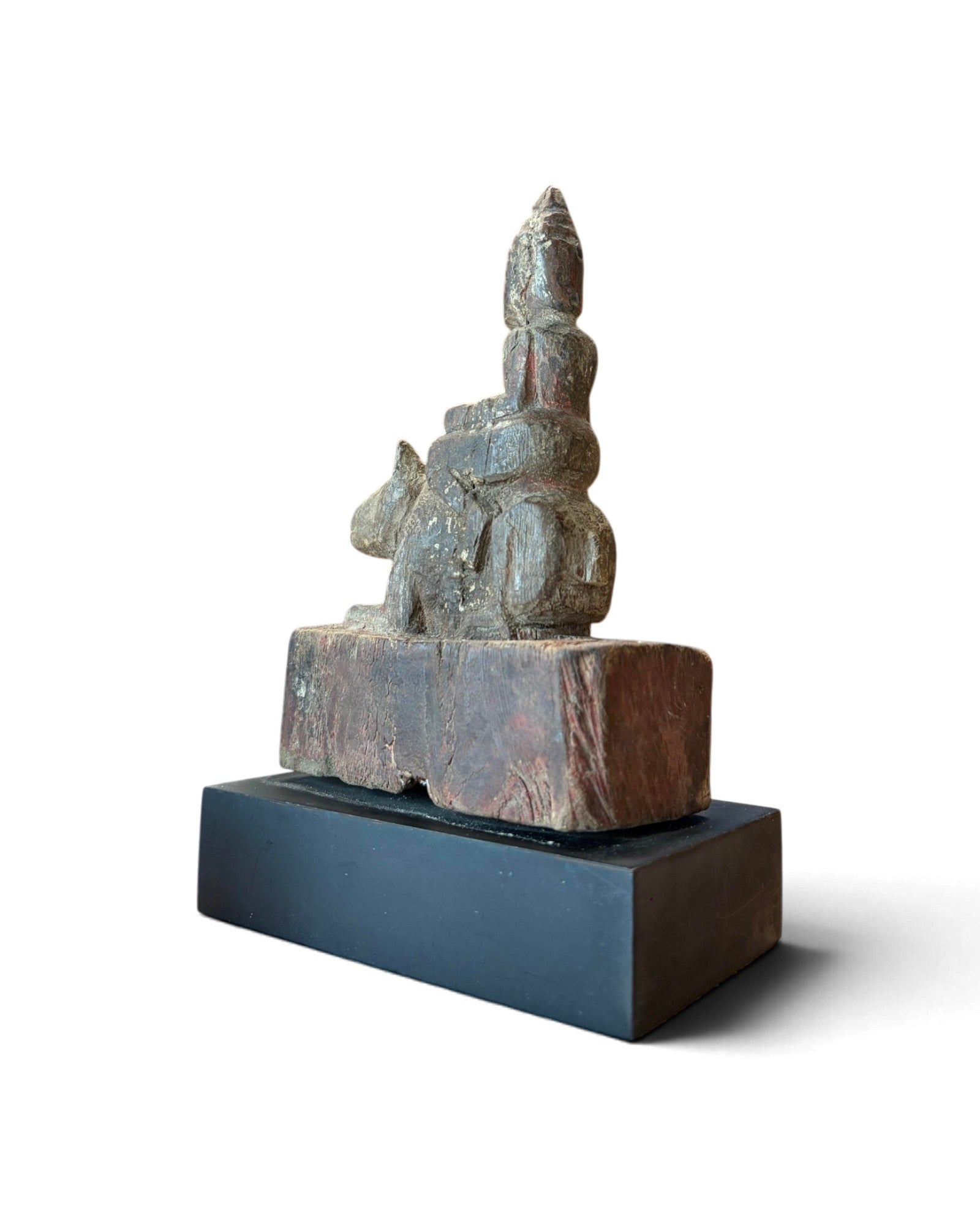Carved Wooden Guardian Angel – Zodiac Year of the Rat (ไม้แกะเทวดาประจำปีหนู)