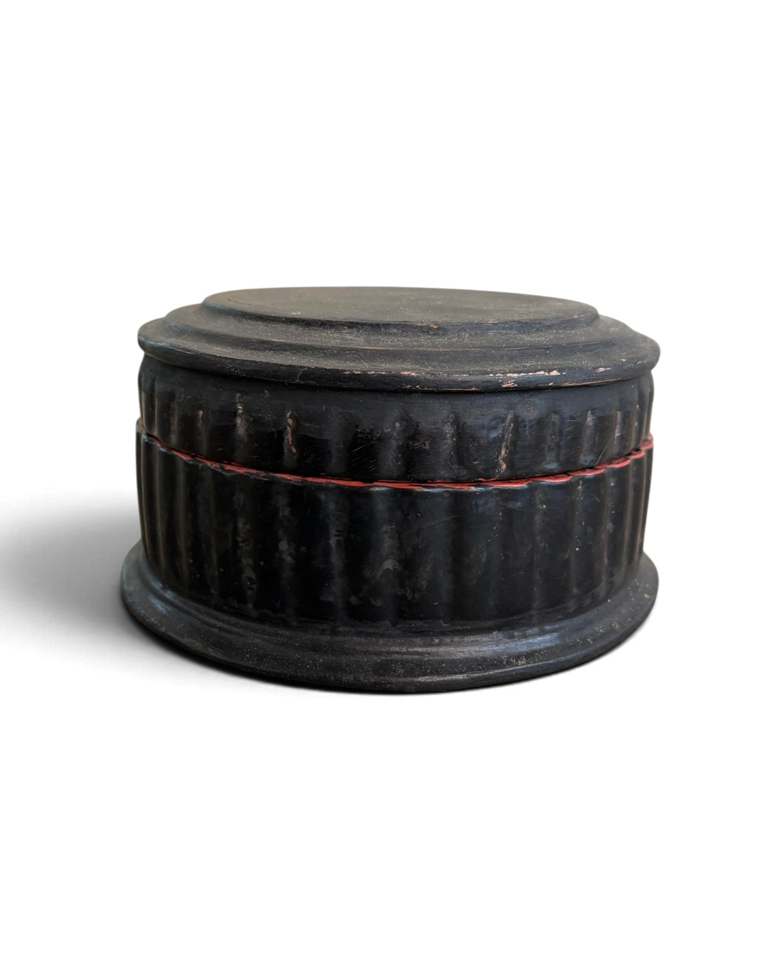 Black Burmese Lacquerware with Lid