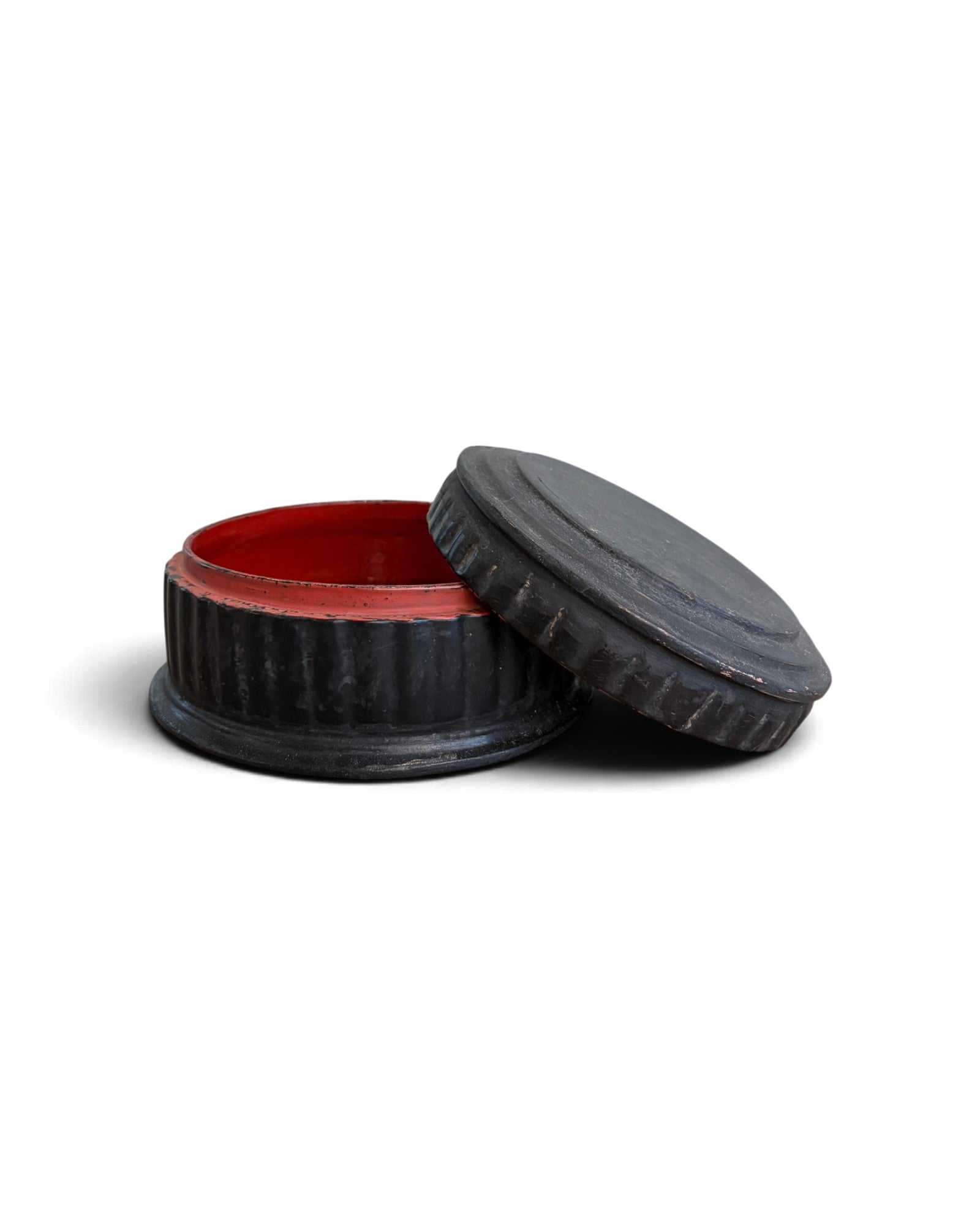 Black Burmese Lacquerware with Lid